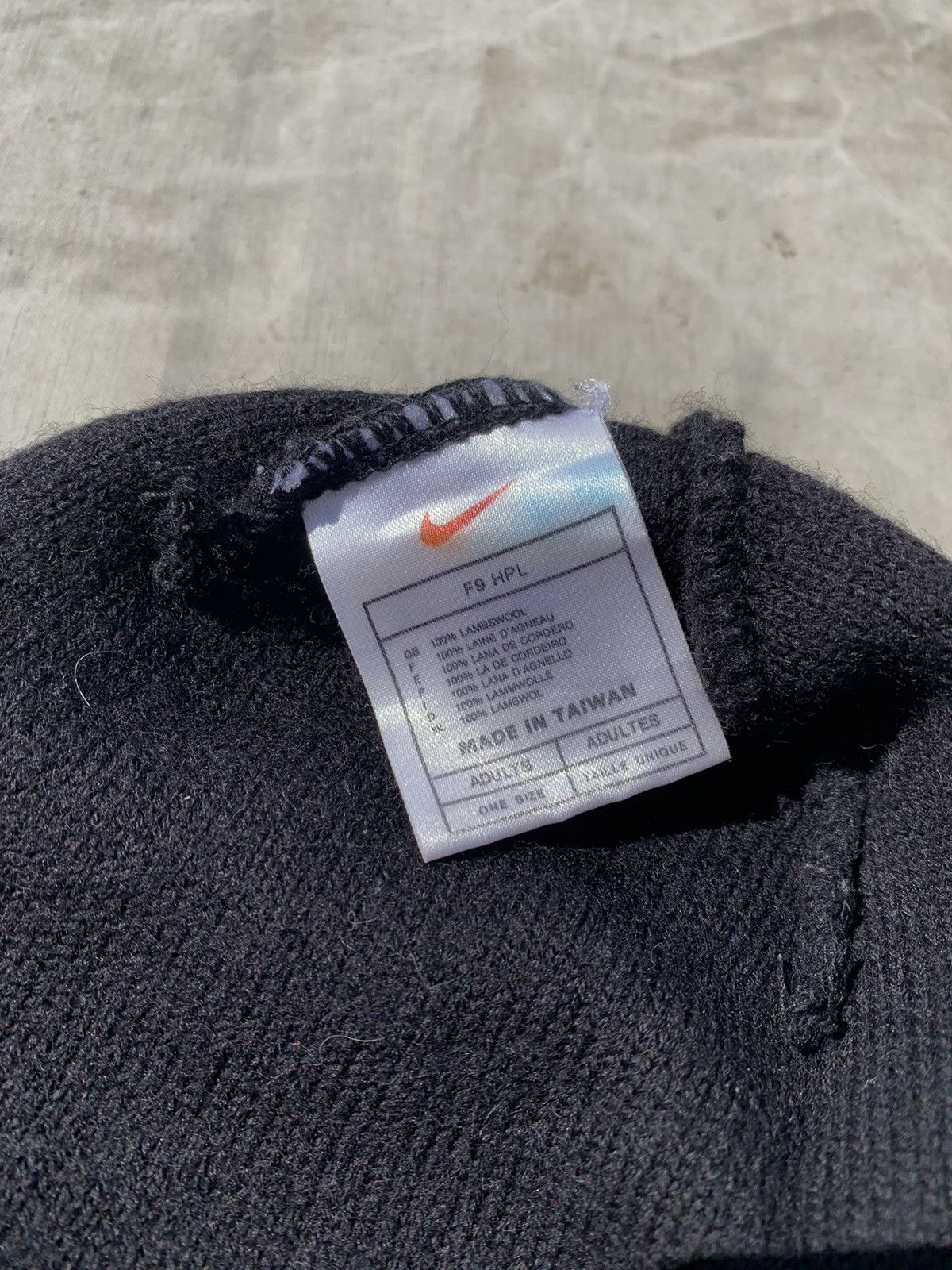 Nike × Nike ACG × Vintage Vintage Nike Logo Swoosh Lambwool Beanie Hat Size ONE SIZE - 5 Thumbnail