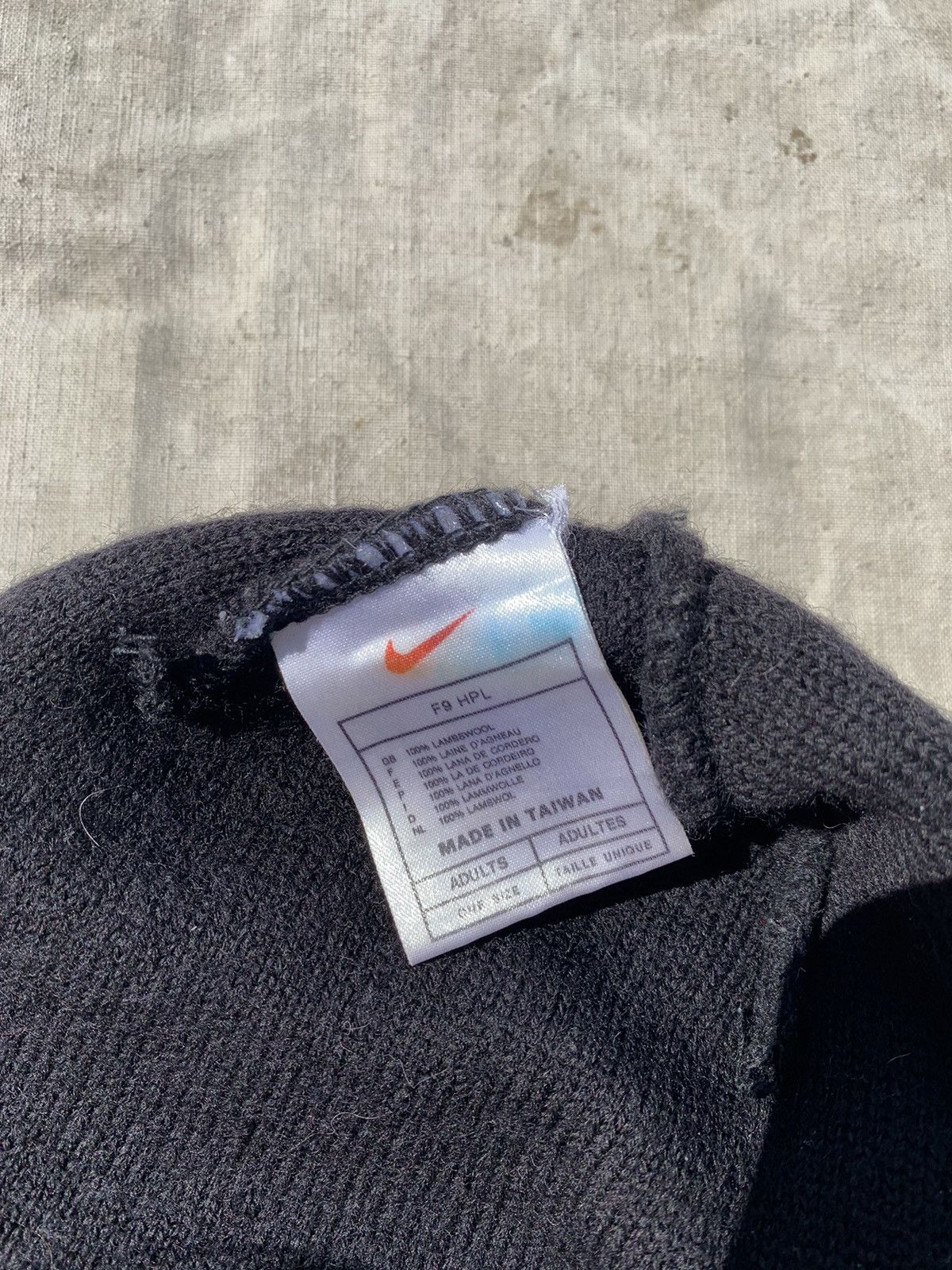 Nike × Nike ACG × Vintage Vintage Nike Logo Swoosh Lambwool Beanie Hat Size ONE SIZE - 6 Thumbnail