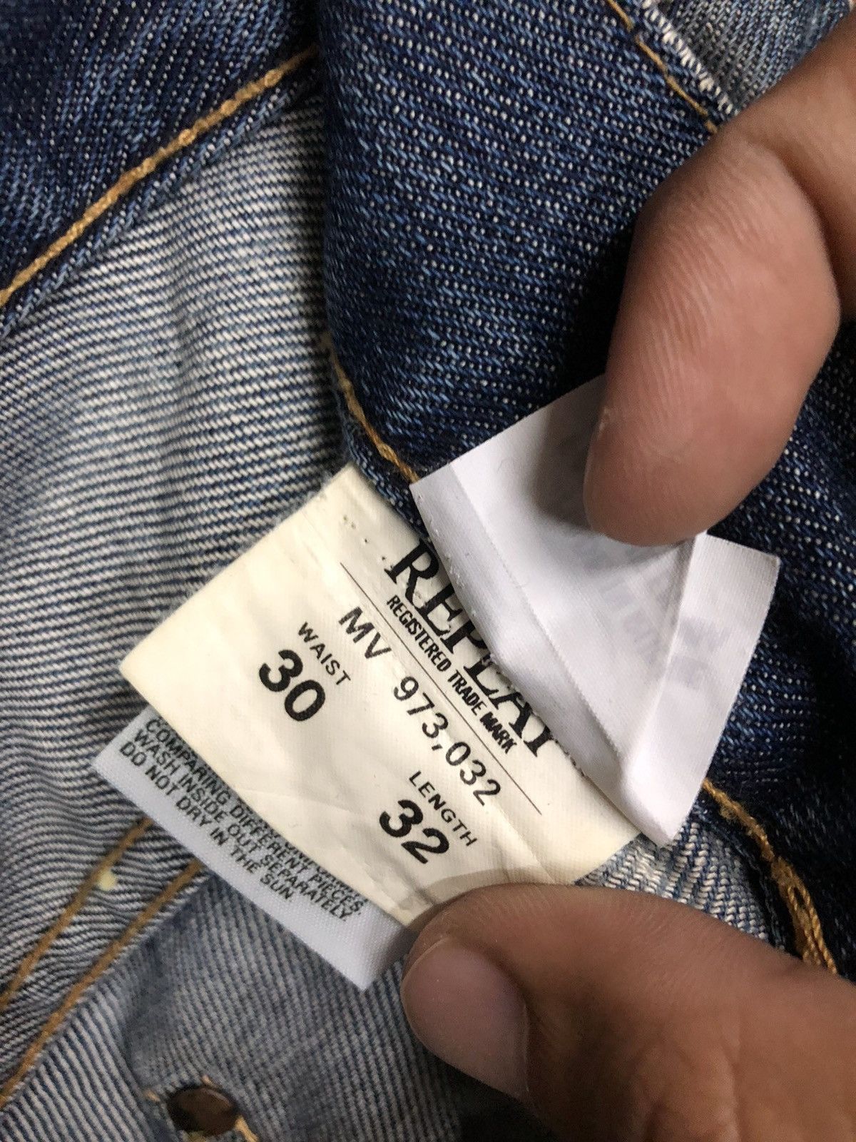 Replay Replay Distressed Butterfly Button Denim Jeans Made Romania Size US 30 / EU 46 - 11 Thumbnail