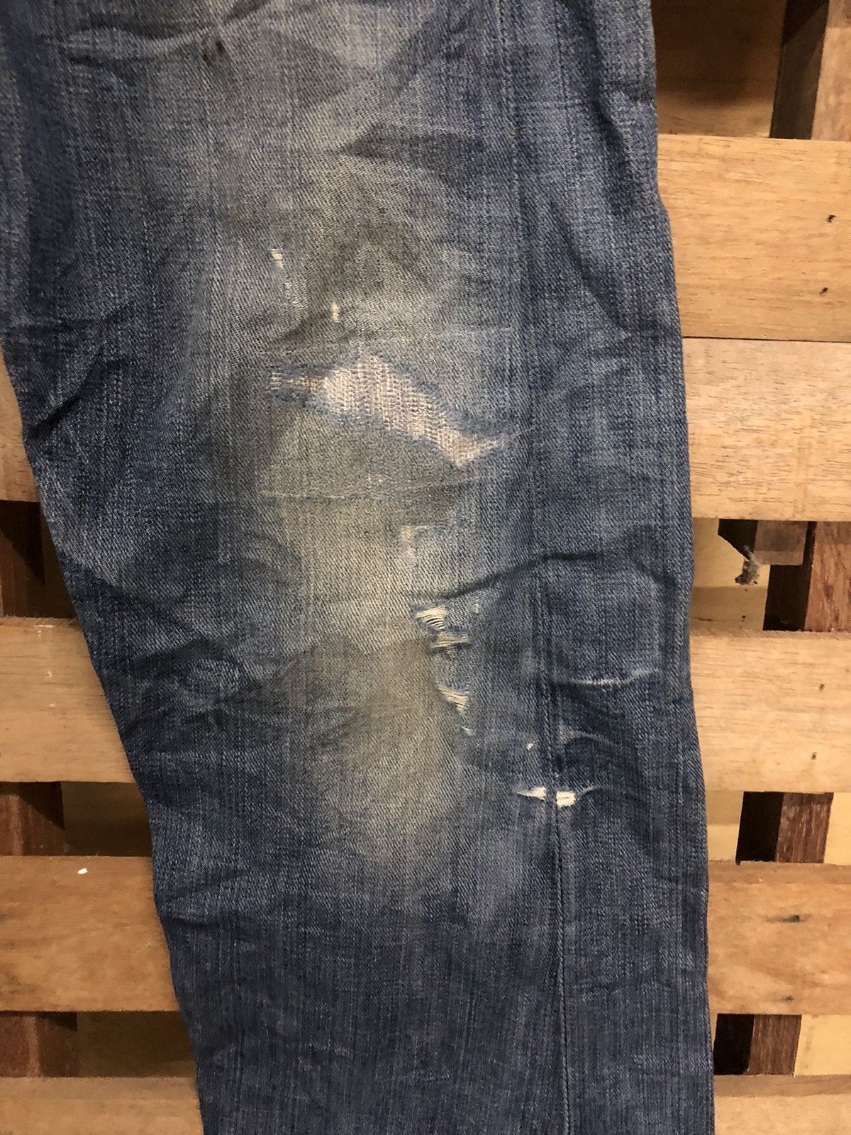 Replay Replay Distressed Butterfly Button Denim Jeans Made Romania Size US 30 / EU 46 - 5 Thumbnail
