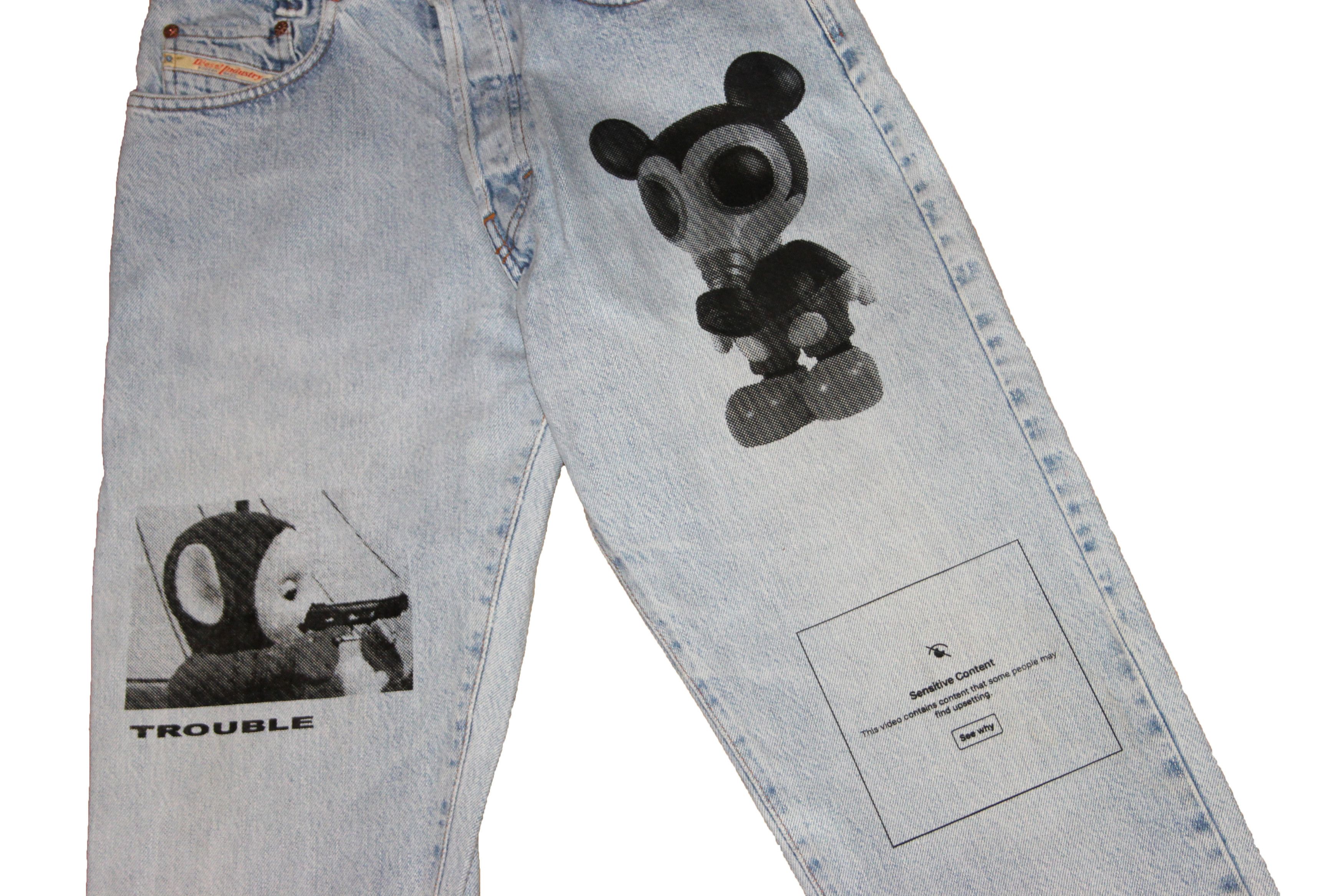 Diesel Vintage Diesel Custom Jeans Size US 29 - 3 Thumbnail