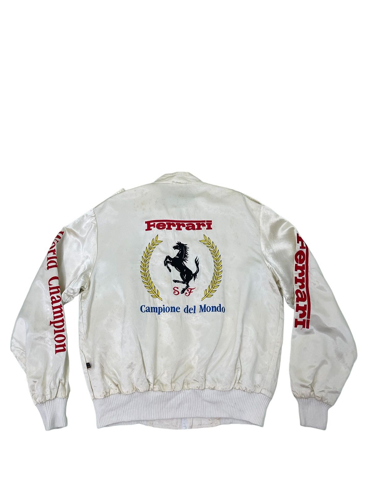 Sports Specialties 90s Ferrari World Champion Bomber Satin Embroydery 4🟩0 Size US L / EU 52-54 / 3 - 2 Thumbnail