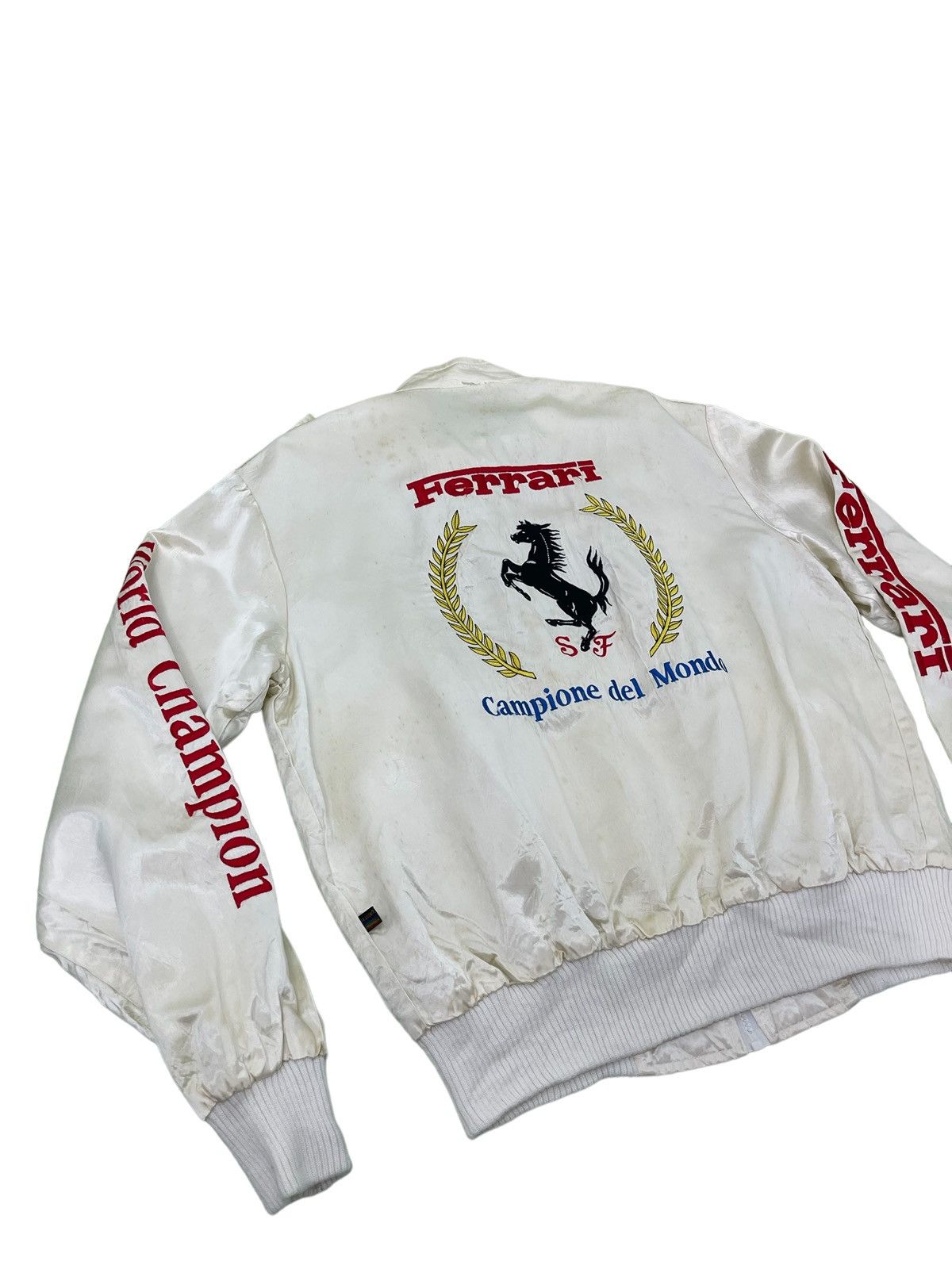 Sports Specialties 90s Ferrari World Champion Bomber Satin Embroydery 4🟩0 Size US L / EU 52-54 / 3 - 1 Thumbnail