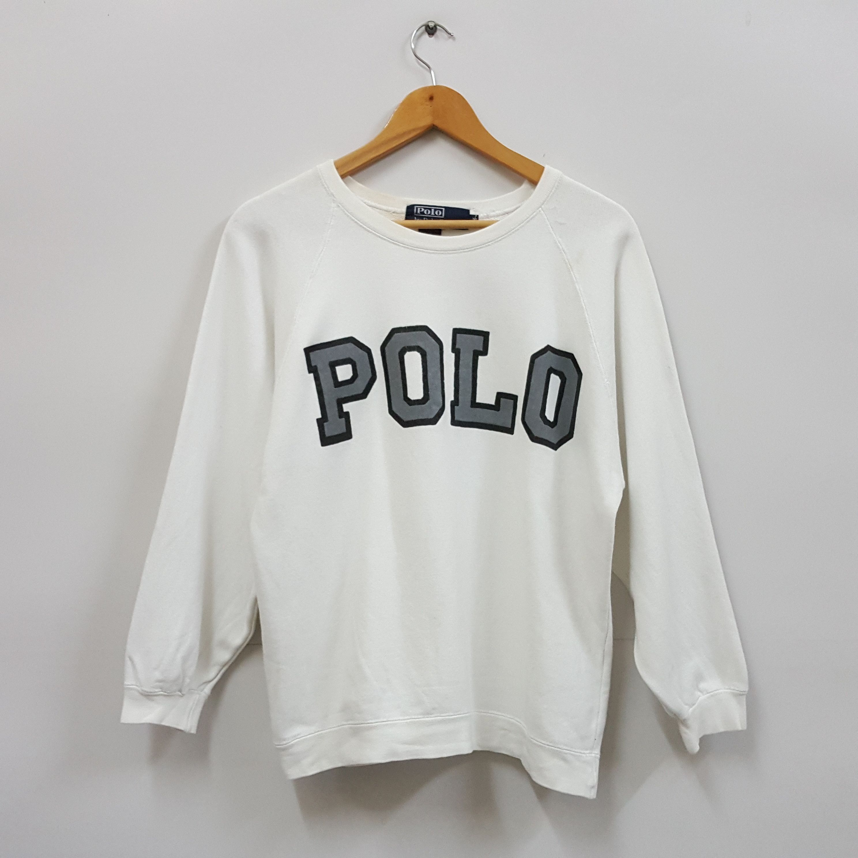 U.S. Polo Assn. Vintage POLO white sweatshirt Size US M / EU 48-50 / 2 - 1 Thumbnail