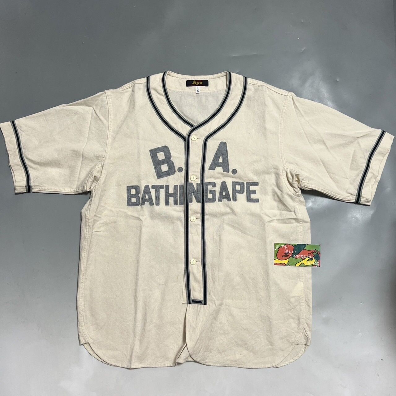 Pre-owned Bape Basketball Shirts In Beige