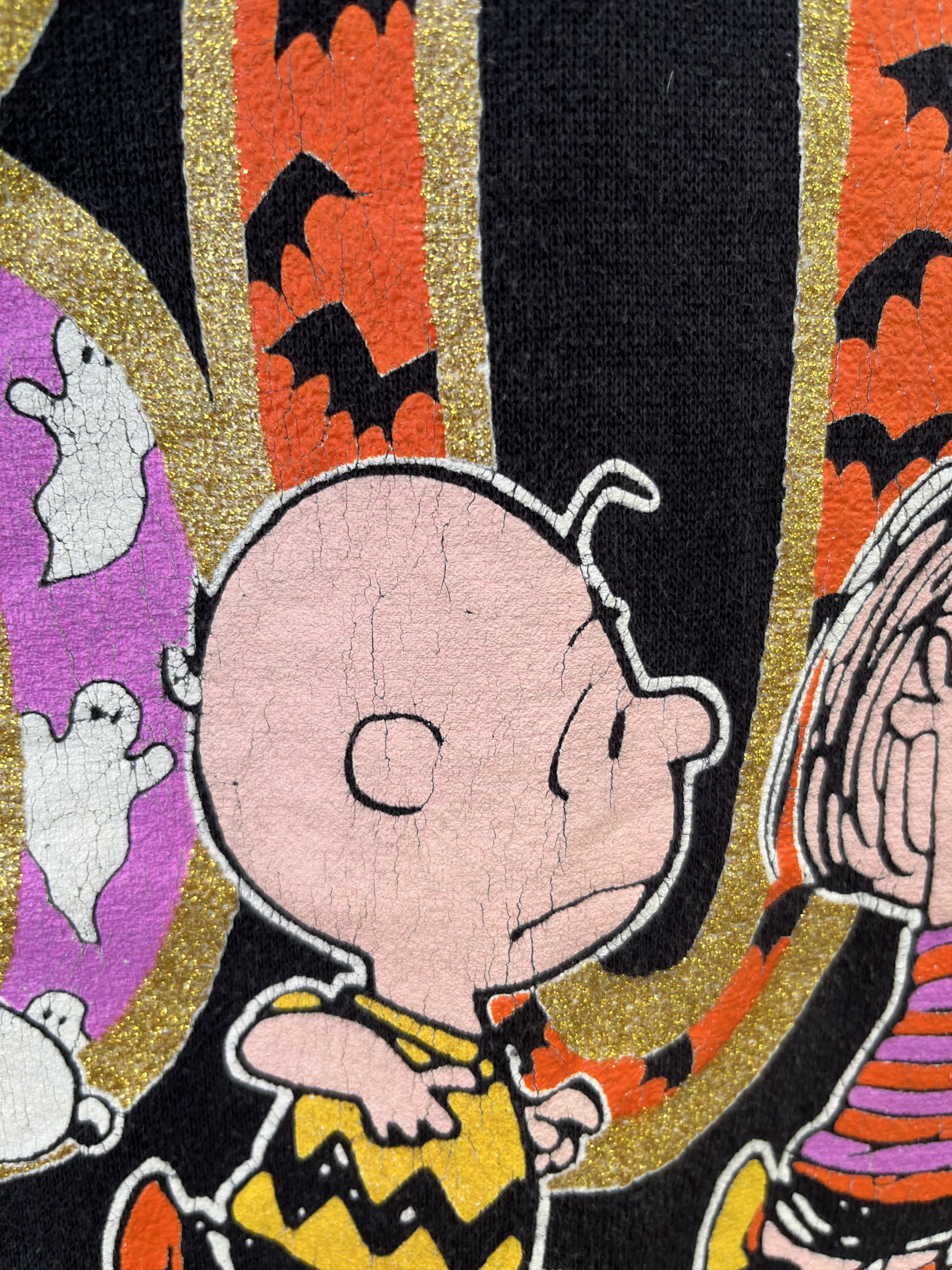 Peanuts × Vintage Vintage 80s Peanuts Characters Halloween Sweatshirt Size US L / EU 52-54 / 3 - 4 Thumbnail