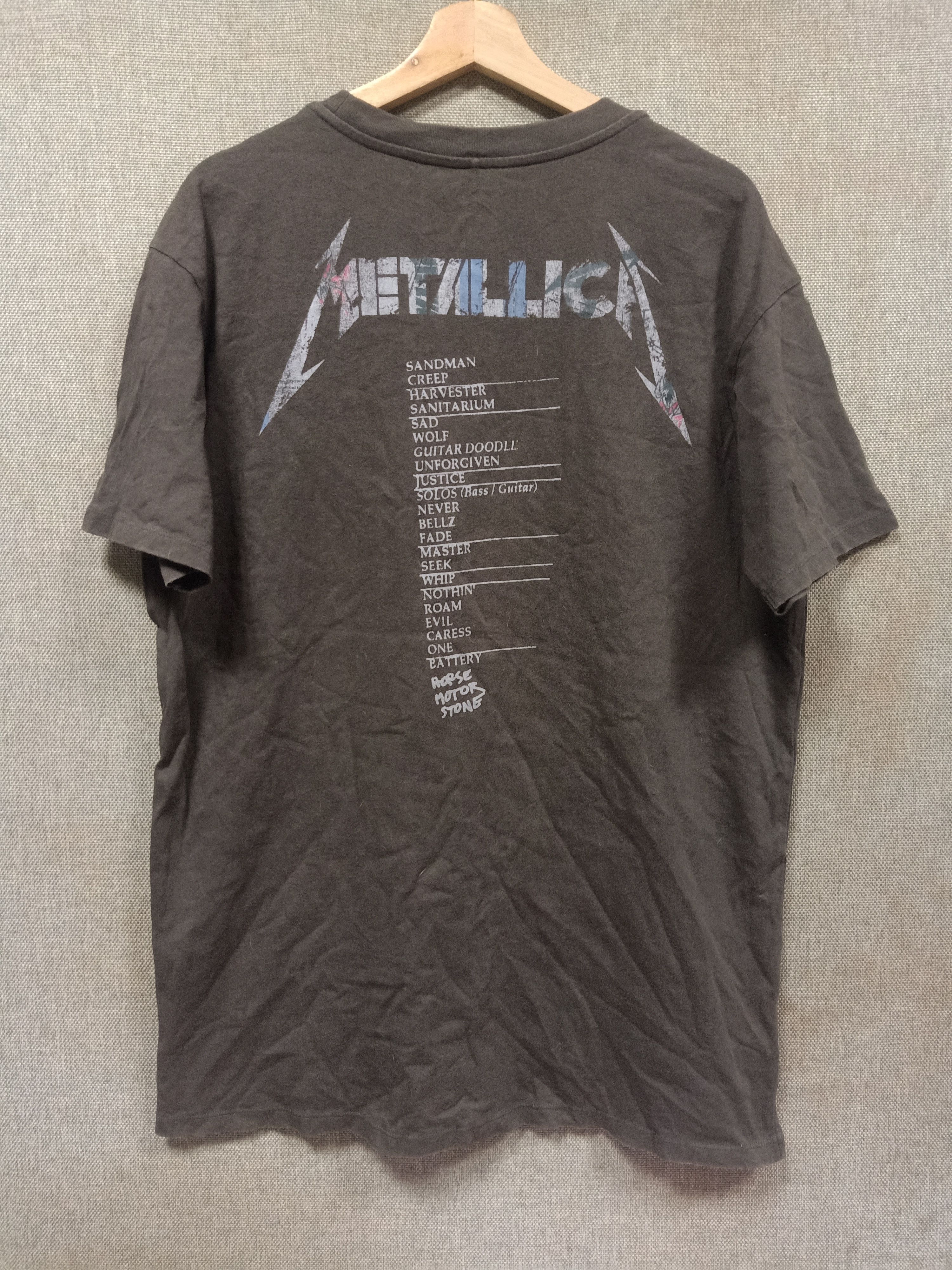 t shirt band metallica very rare