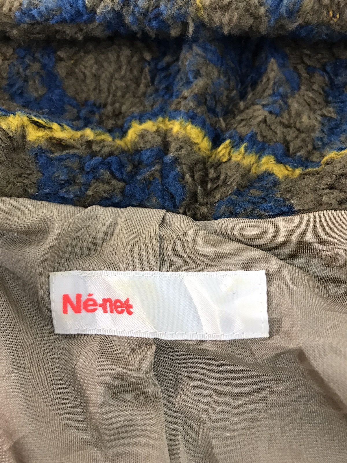 Issey Miyake × Japanese Brand Nē-net Issey Miyake Fluffy Fleece Abstract Safari Zip Up Size S / US 4 / IT 40 - 3 Thumbnail
