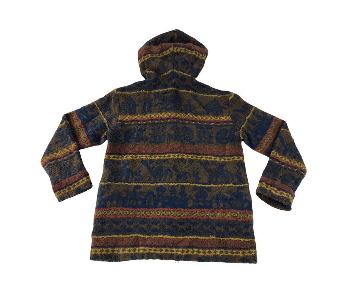 Issey Miyake × Japanese Brand Nē-net Issey Miyake Fluffy Fleece Abstract Safari Zip Up Size S / US 4 / IT 40 - 4 Thumbnail