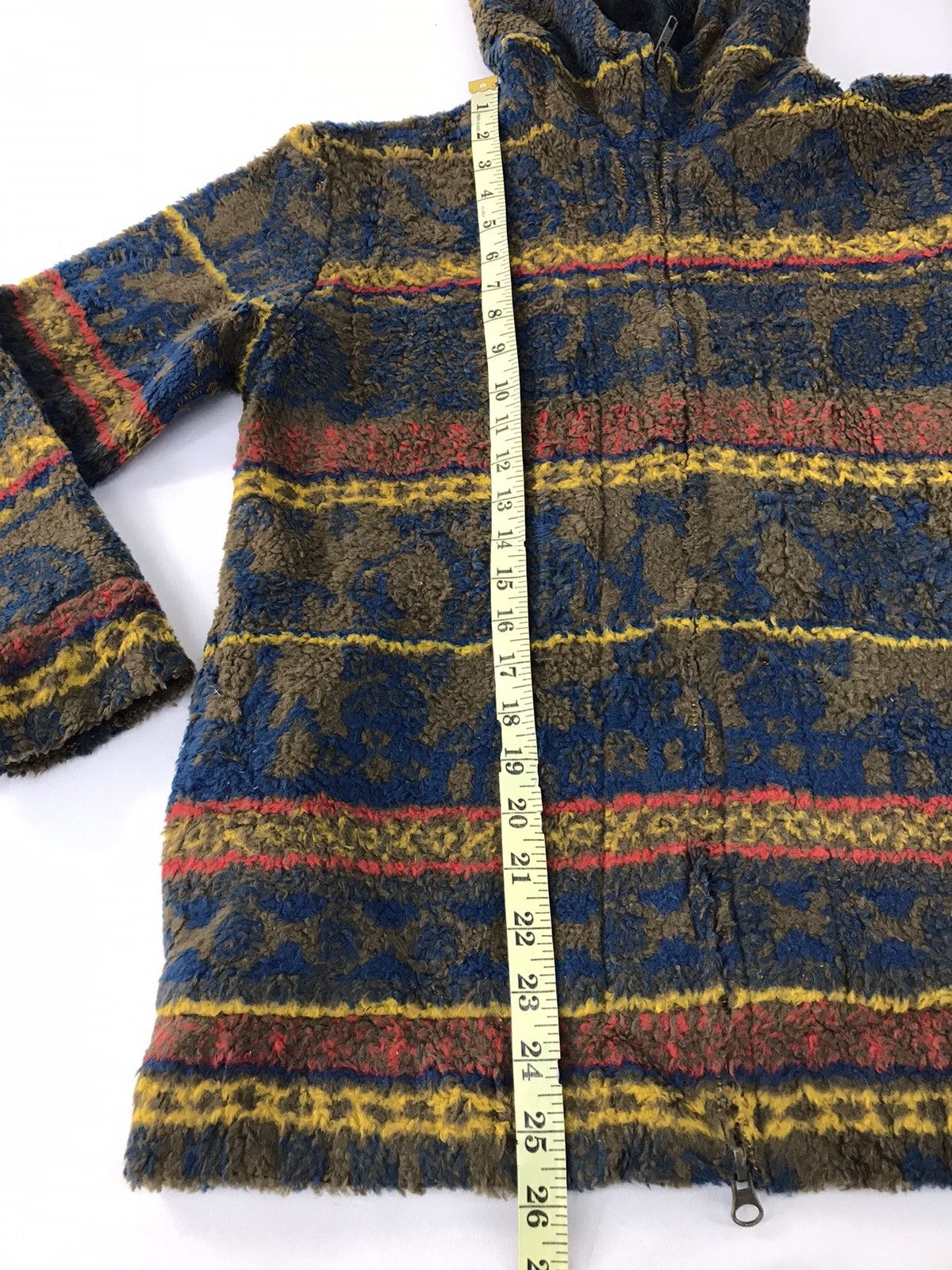 Issey Miyake × Japanese Brand Nē-net Issey Miyake Fluffy Fleece Abstract Safari Zip Up Size S / US 4 / IT 40 - 10 Thumbnail