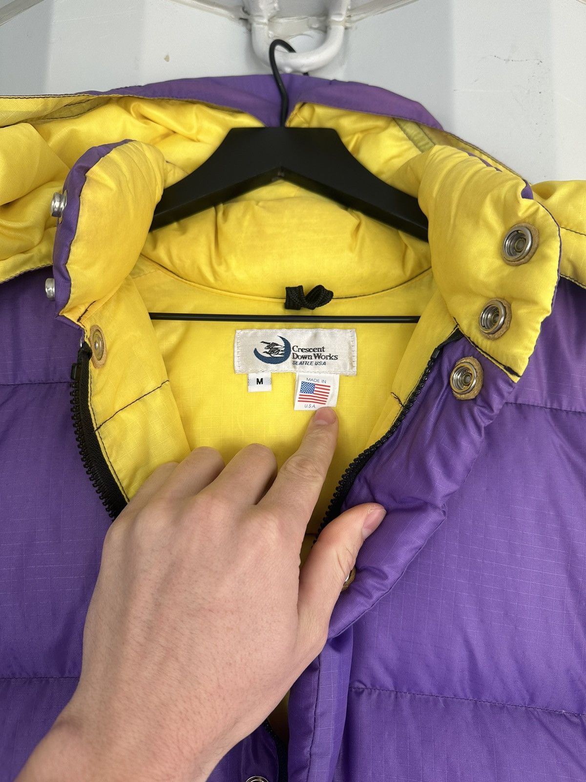 Crescent Down Works Down Sweater Puffer Jacket Purple Size US M / EU 48-50 / 2 - 6 Thumbnail