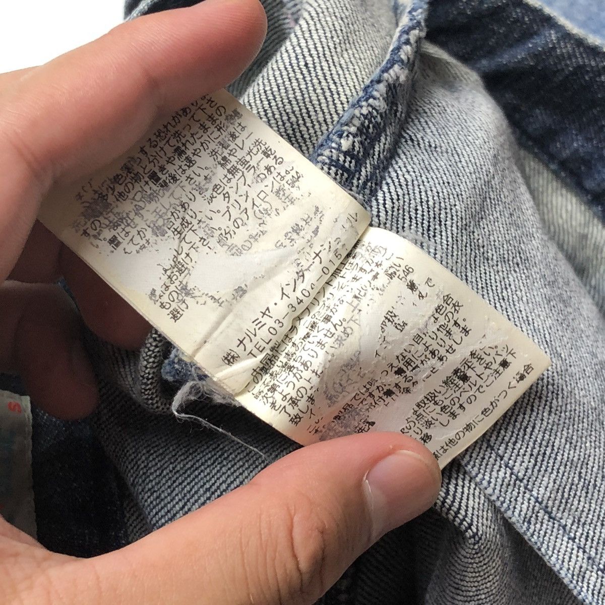 Japanese Brand 90s Angel Blue Star Pocket Glitter Denim Pants Size US 28 / EU 44 - 9 Thumbnail