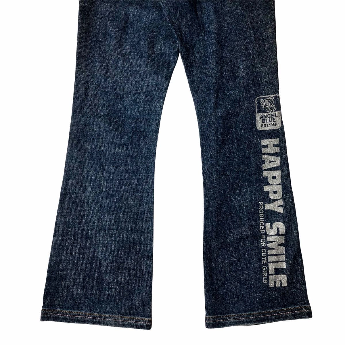 Japanese Brand 90s Angel Blue Star Pocket Glitter Denim Pants Size US 28 / EU 44 - 4 Thumbnail