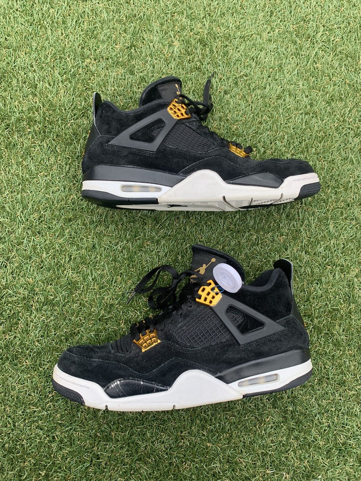 image of Jordan Brand 4 Royalty Shoes in Black, Men's (Size 11)