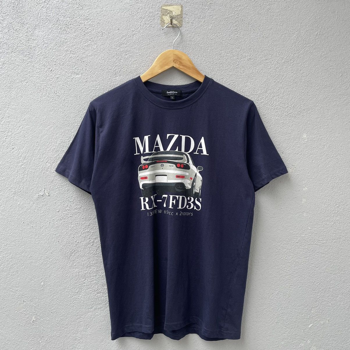 Japanese Brand Vintage Y2K Mazda RX-7 JDM Tee Shirt Size US L / EU 52-54 / 3 - 1 Thumbnail