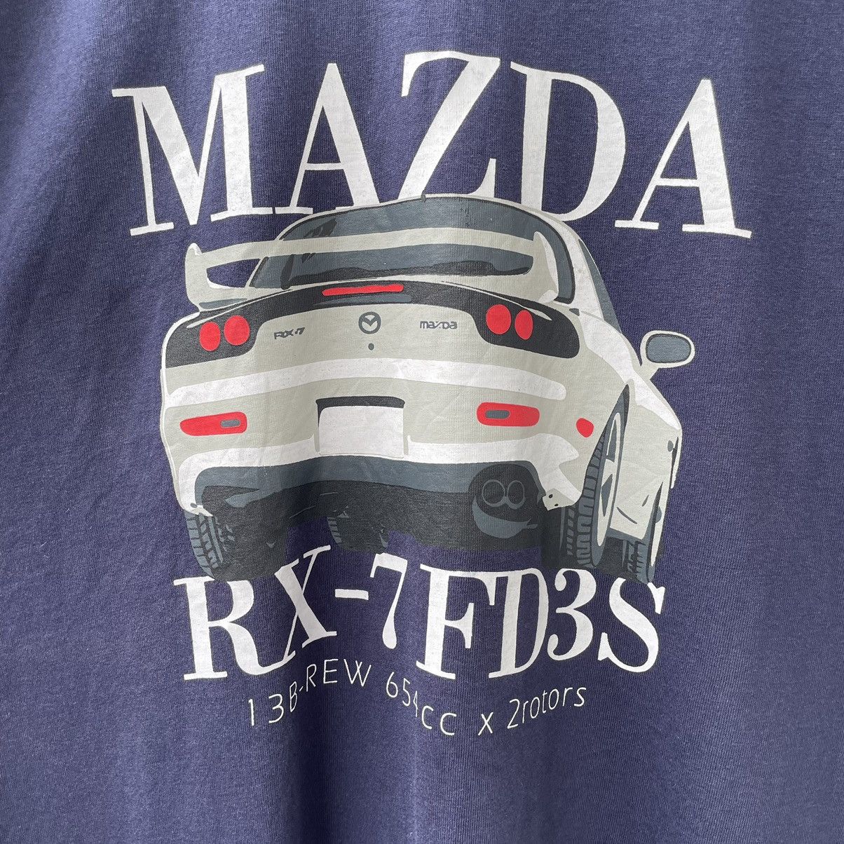 Japanese Brand Vintage Y2K Mazda RX-7 JDM Tee Shirt Size US L / EU 52-54 / 3 - 3 Thumbnail