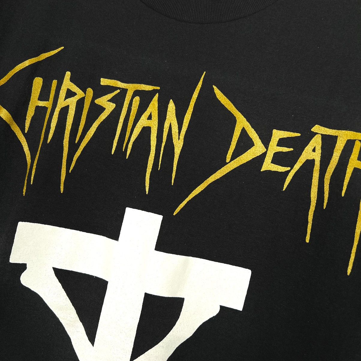 Vintage Early 00s Christian Death Logo Metal T Shirt