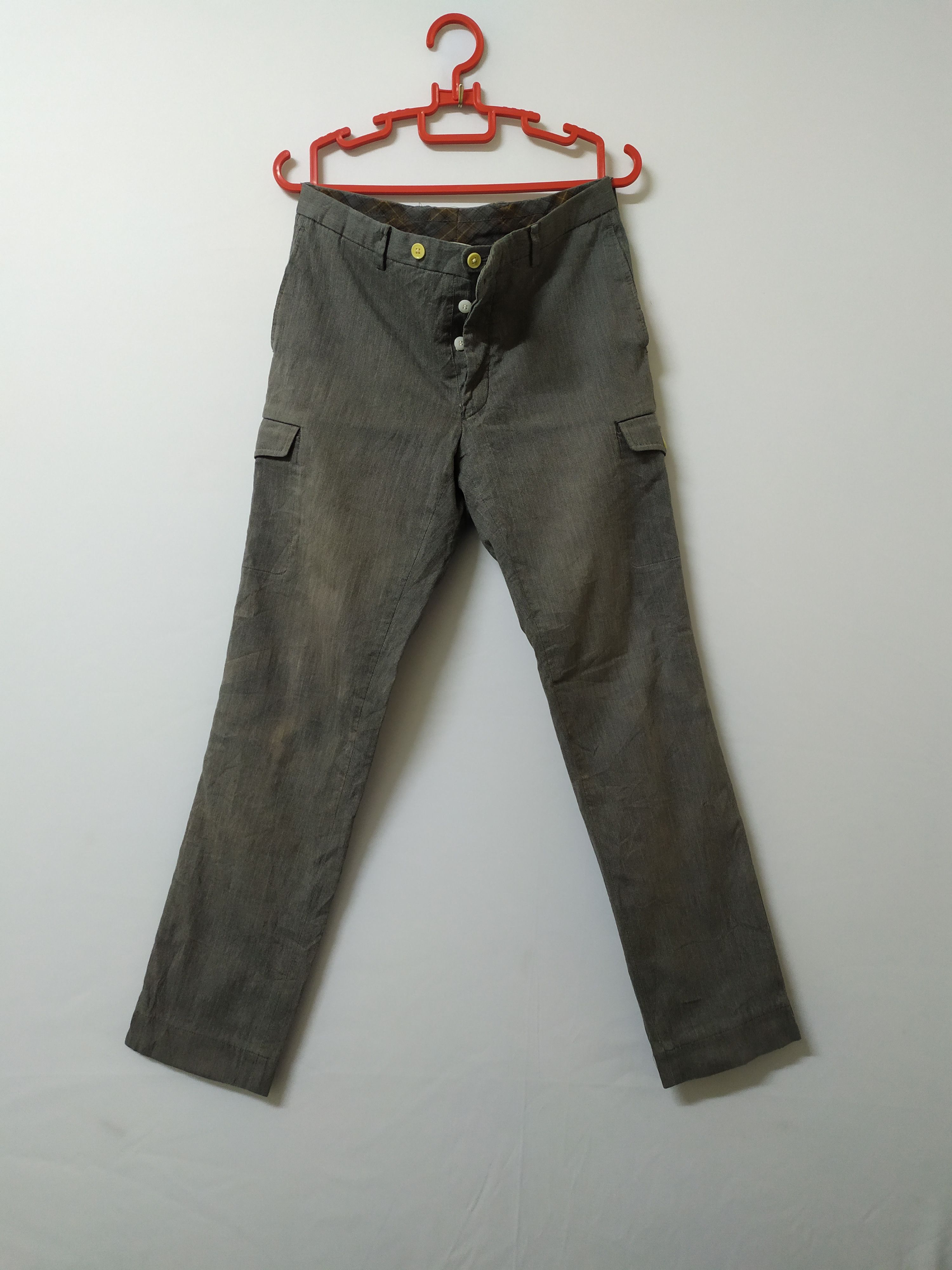 Japanese Brand × Vintage VINTAGE UNIVERSAL LANGUAGE CARGO PANTS/BUCKLE BACK Size US 29 - 1 Thumbnail
