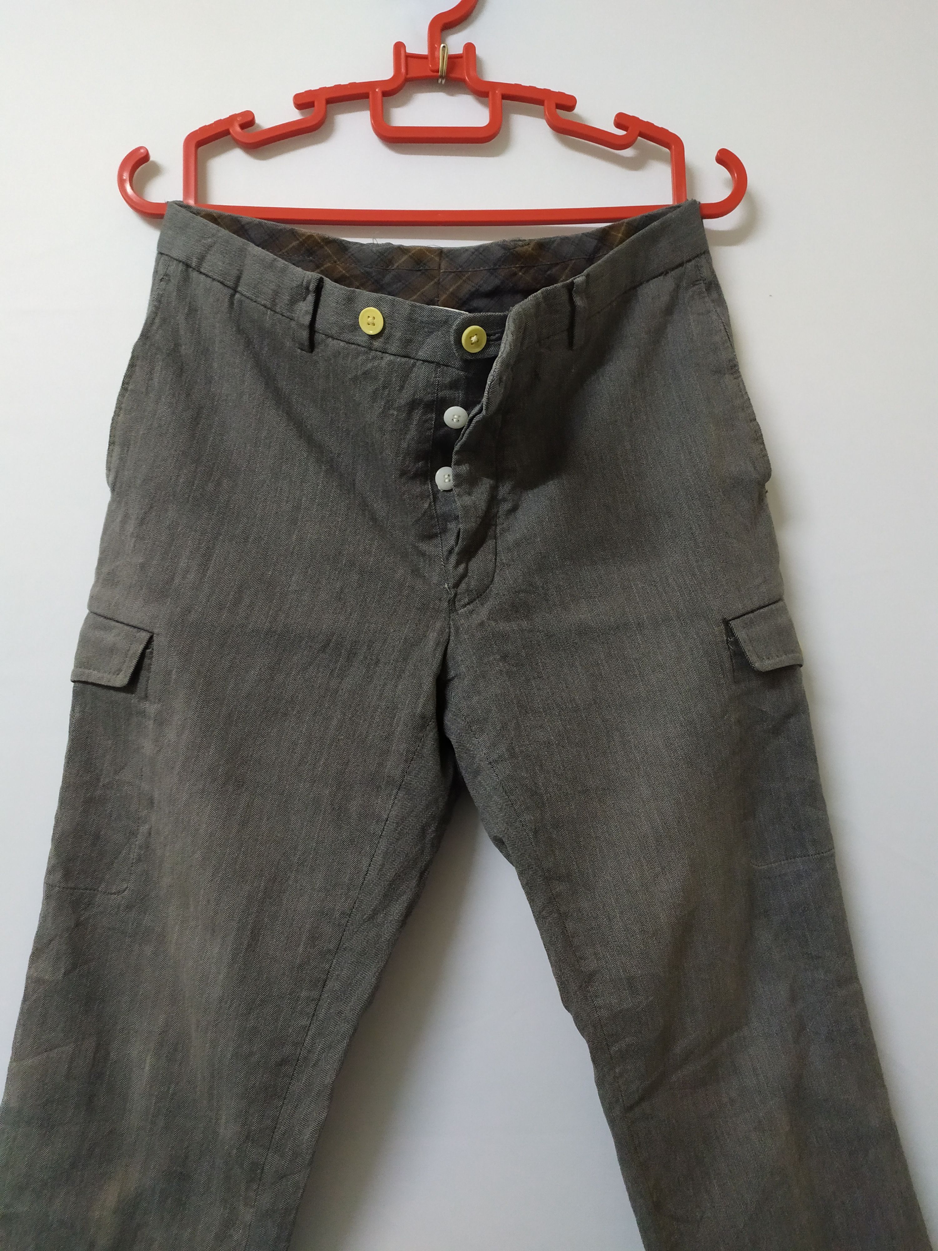 Japanese Brand × Vintage VINTAGE UNIVERSAL LANGUAGE CARGO PANTS/BUCKLE BACK Size US 29 - 3 Thumbnail