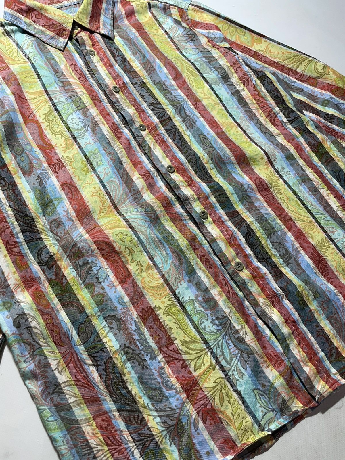 Missoni Missoni Sport Stripped Flowers Shirt Size US XXL / EU 58 / 5 - 3 Thumbnail