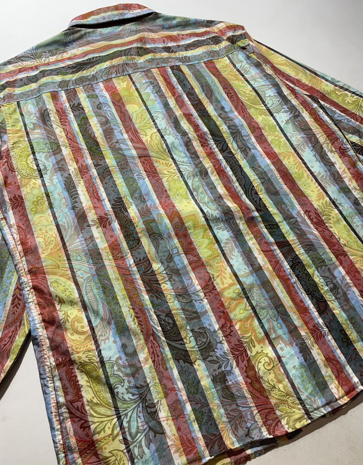 Missoni Missoni Sport Stripped Flowers Shirt Size US XXL / EU 58 / 5 - 8 Thumbnail