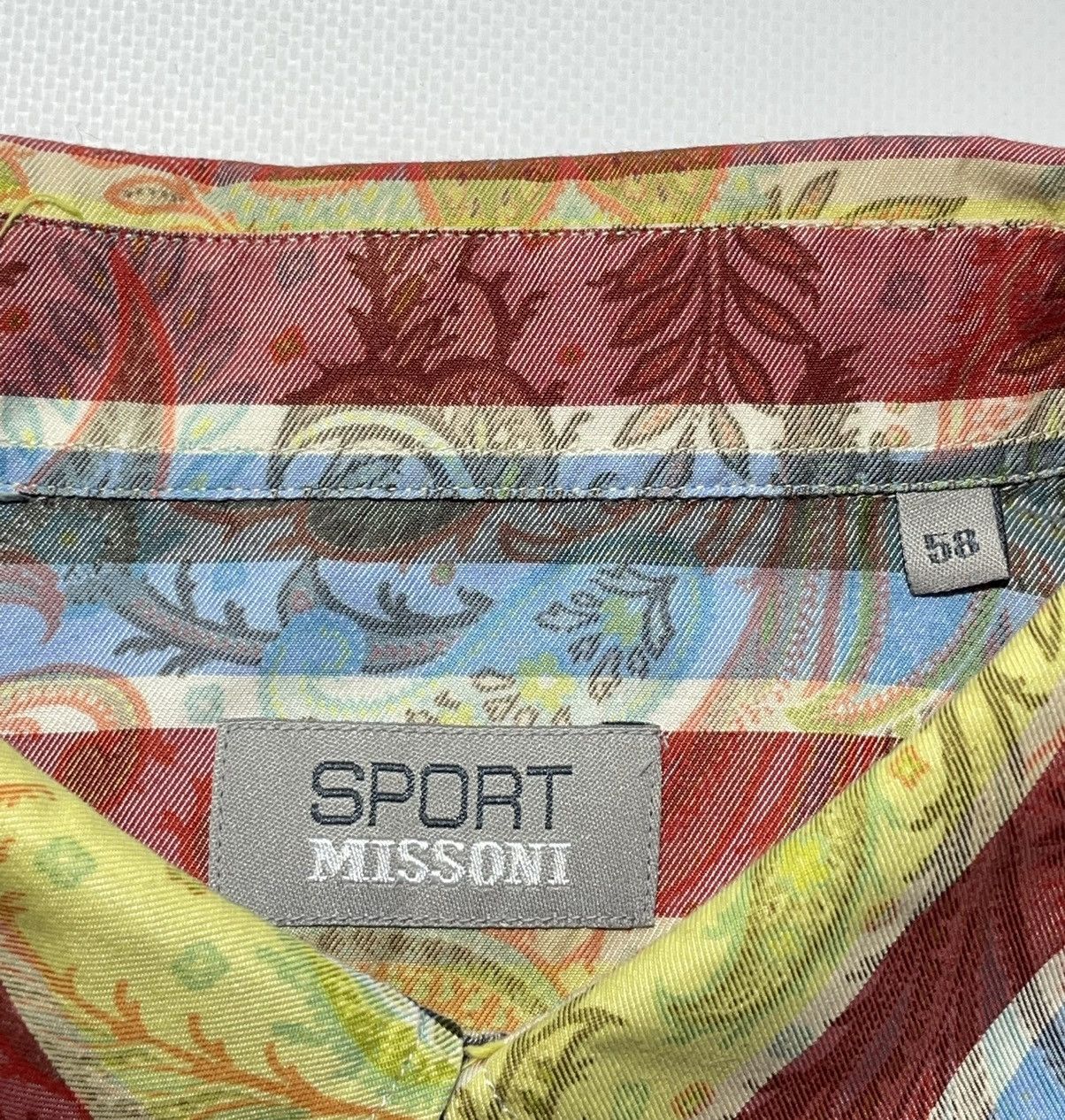 Missoni Missoni Sport Stripped Flowers Shirt Size US XXL / EU 58 / 5 - 9 Thumbnail