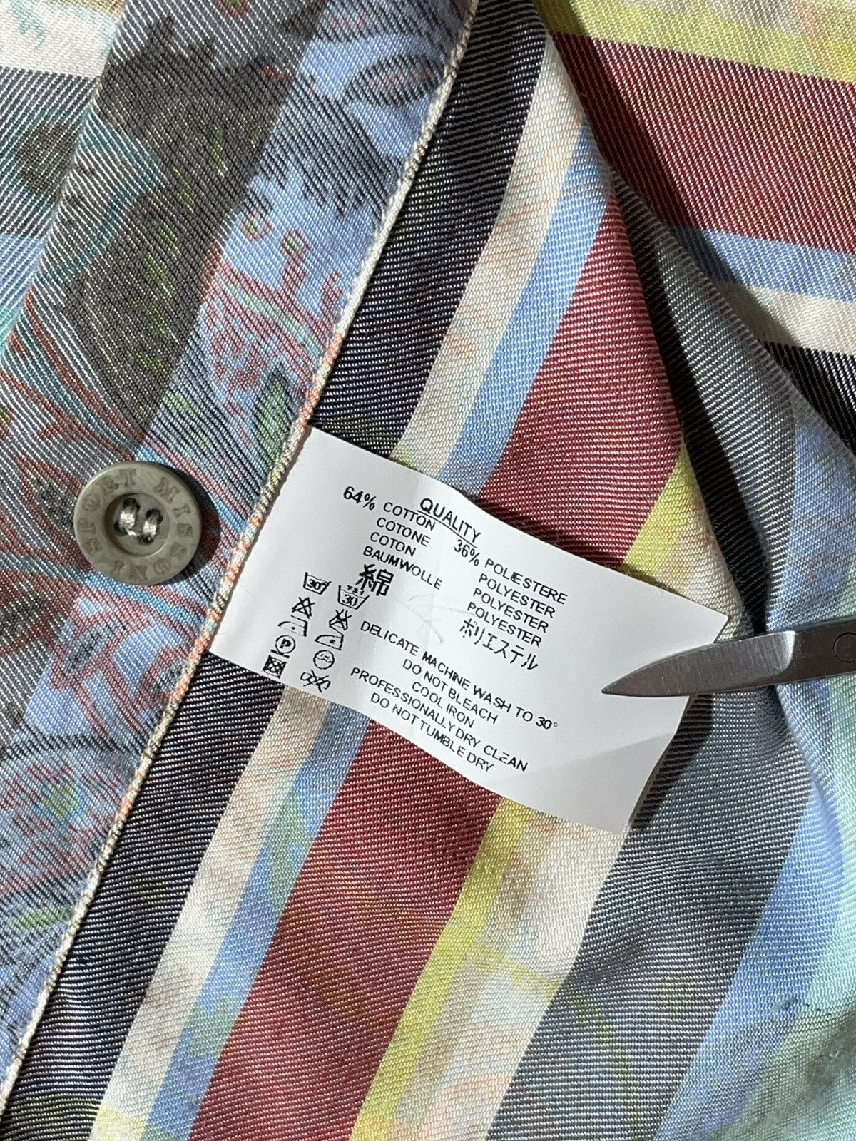 Missoni Missoni Sport Stripped Flowers Shirt Size US XXL / EU 58 / 5 - 10 Thumbnail