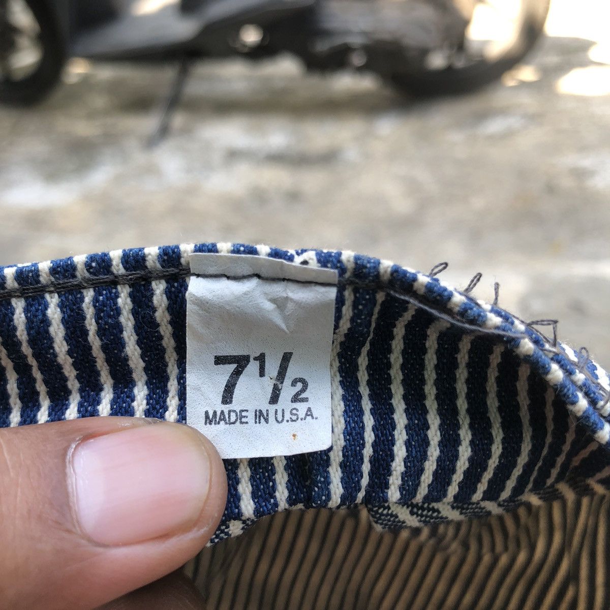 Other Vintage Worker Hat Hickory Stripe Size ONE SIZE - 4 Thumbnail