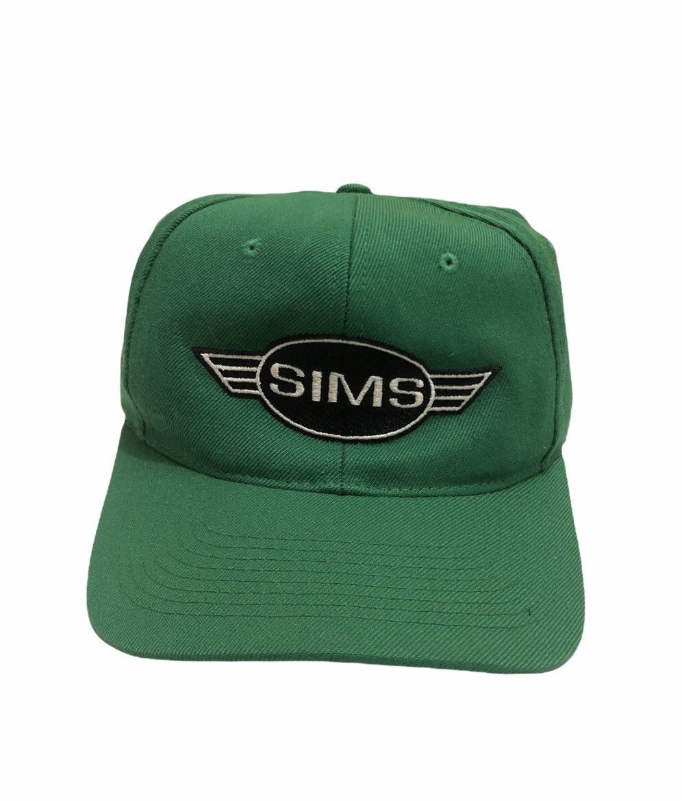 image of Hats x Skategang Vintage 90's Caps Sims Skateboard in Green, Men's
