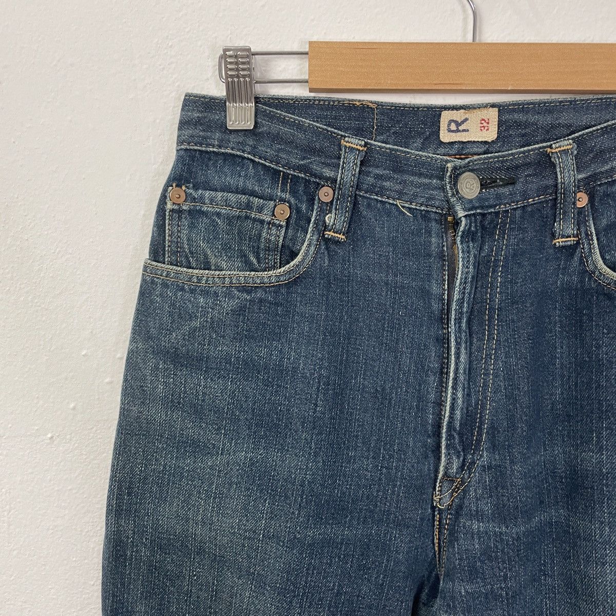45rpm Vintage R 45Rpm Distressed Denim Jeans Size US 27 - 3 Thumbnail