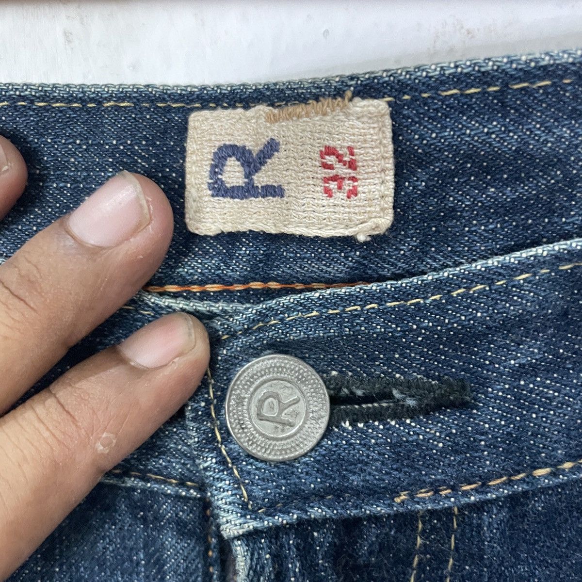45rpm Vintage R 45Rpm Distressed Denim Jeans Size US 27 - 6 Thumbnail