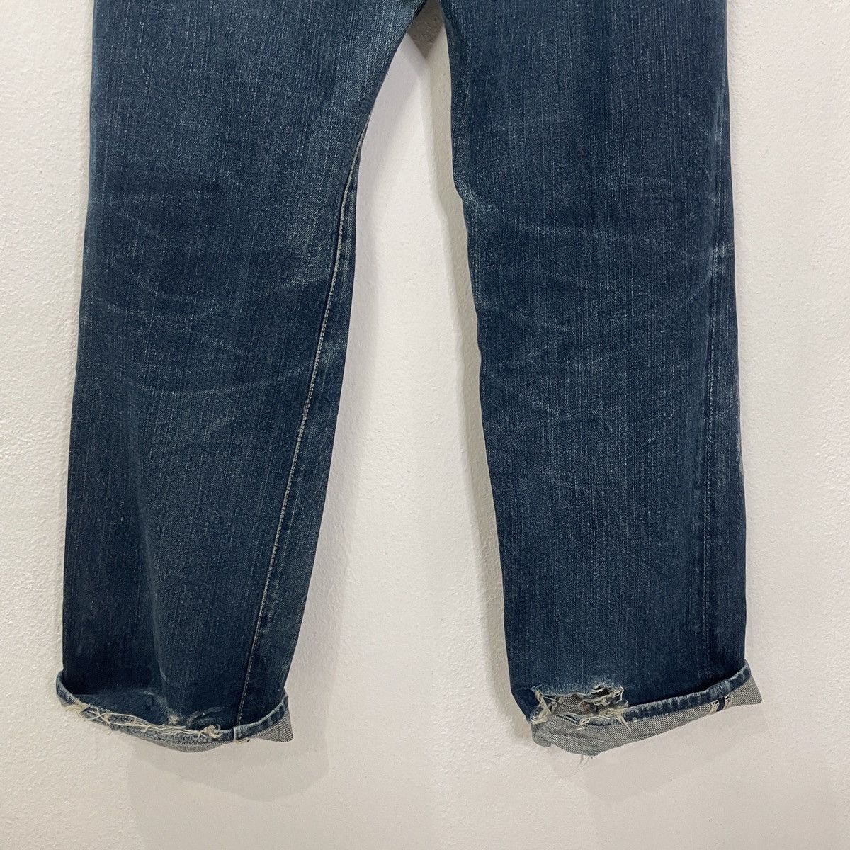45rpm Vintage R 45Rpm Distressed Denim Jeans Size US 27 - 10 Thumbnail