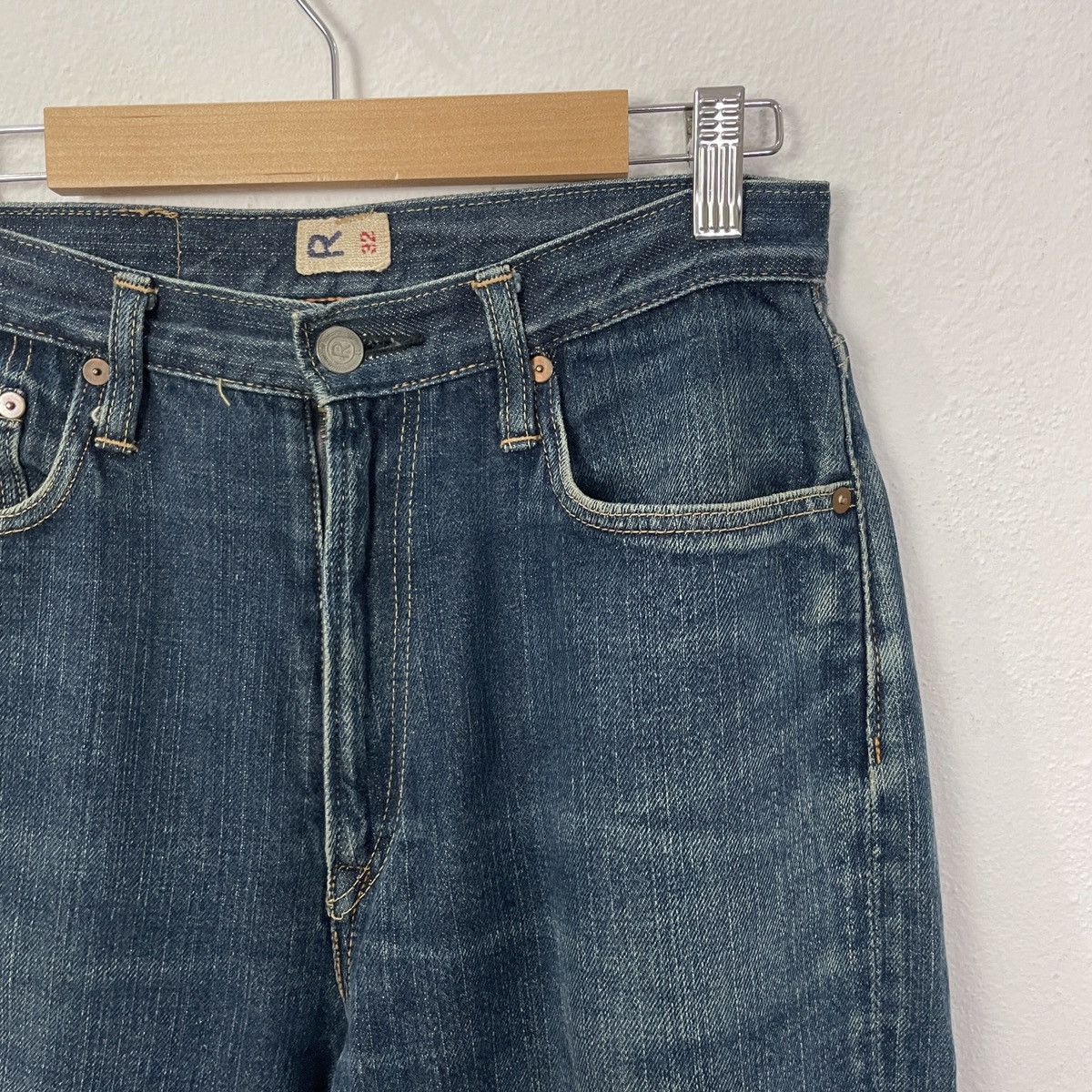 45rpm Vintage R 45Rpm Distressed Denim Jeans Size US 27 - 2 Thumbnail