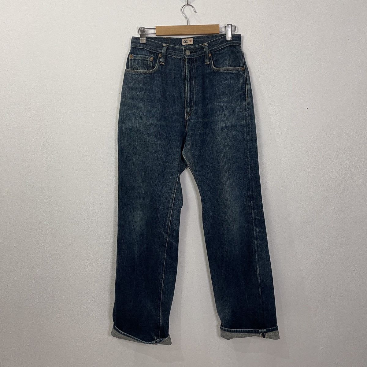 Vintage R 45Rpm Distressed Denim Jeans