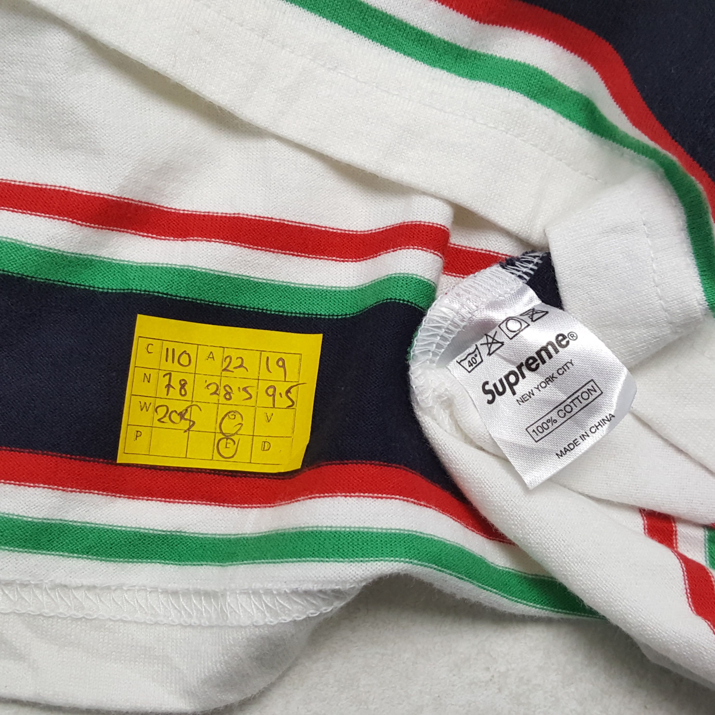 Supreme × Vintage Vintage SUPREME Streetwear Stripes Design T-Shirts Size US L / EU 52-54 / 3 - 4 Thumbnail
