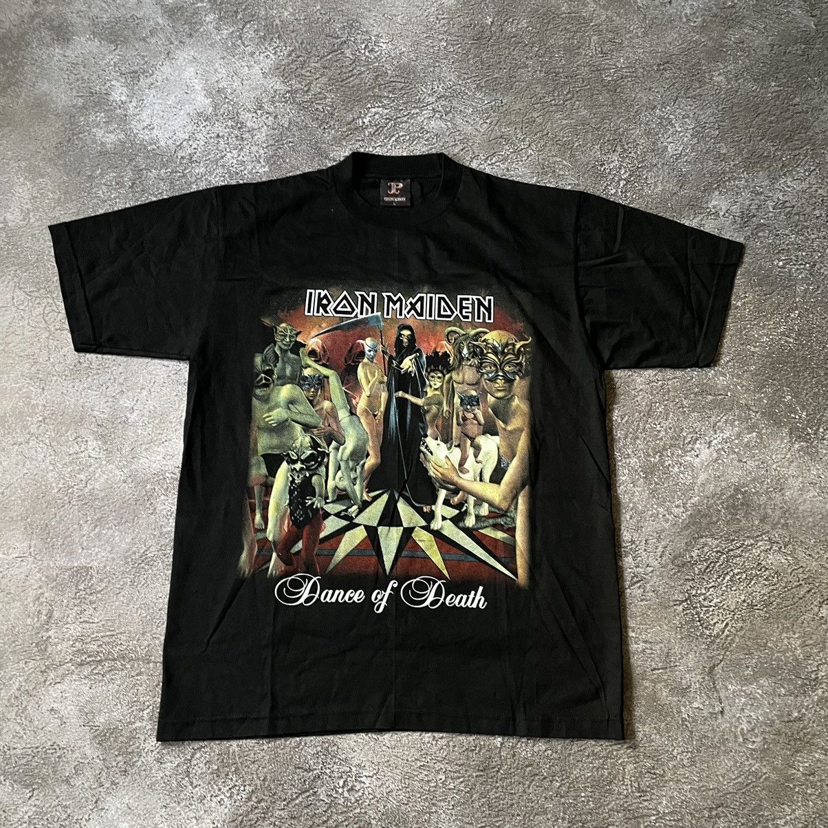 Band Tees Vintage 90s IRON MAIDEN Face Blood DEAD Creepy Horror Tee Size US XL / EU 56 / 4 - 2 Thumbnail