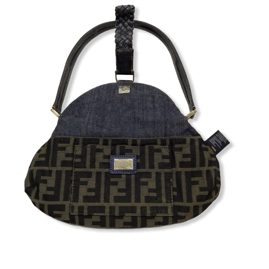 image of Fendi Borsa Hobo Spy Jean in Chambray, Women's