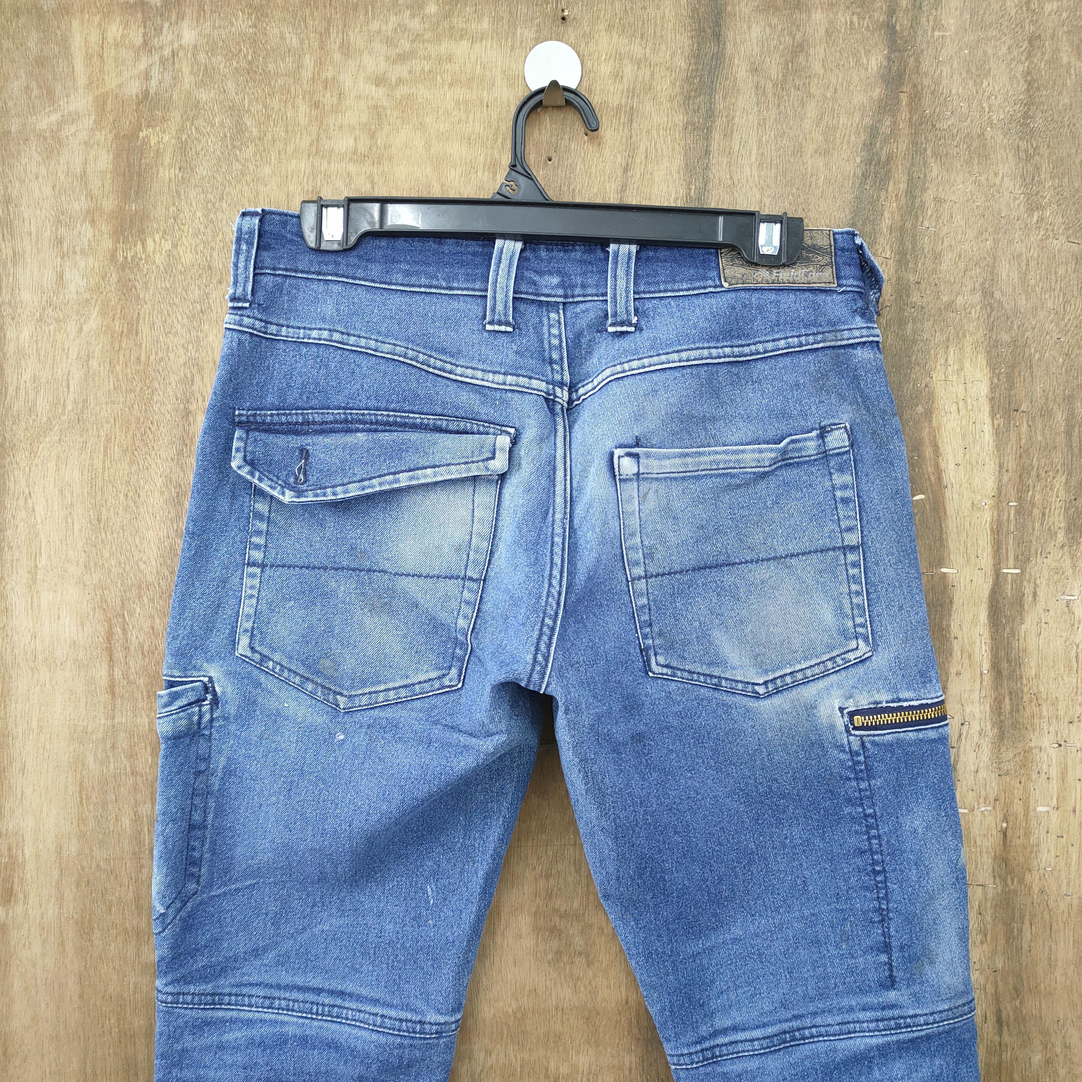 Japanese Brand JAPANESE BRAND FADED/DISTRESSED DENIM JEANS CARGO PANTS Size US 29 - 7 Thumbnail
