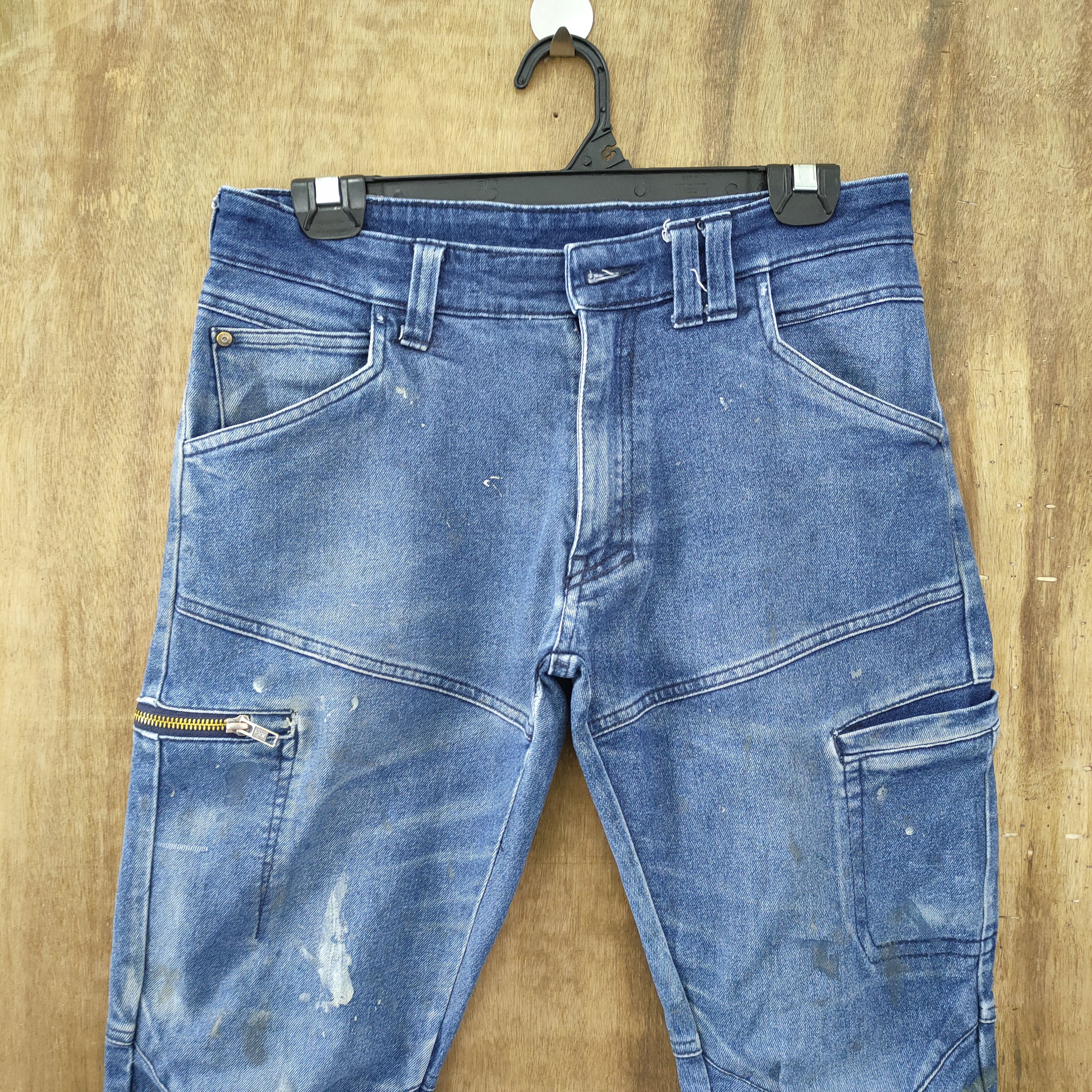 Japanese Brand JAPANESE BRAND FADED/DISTRESSED DENIM JEANS CARGO PANTS Size US 29 - 2 Thumbnail