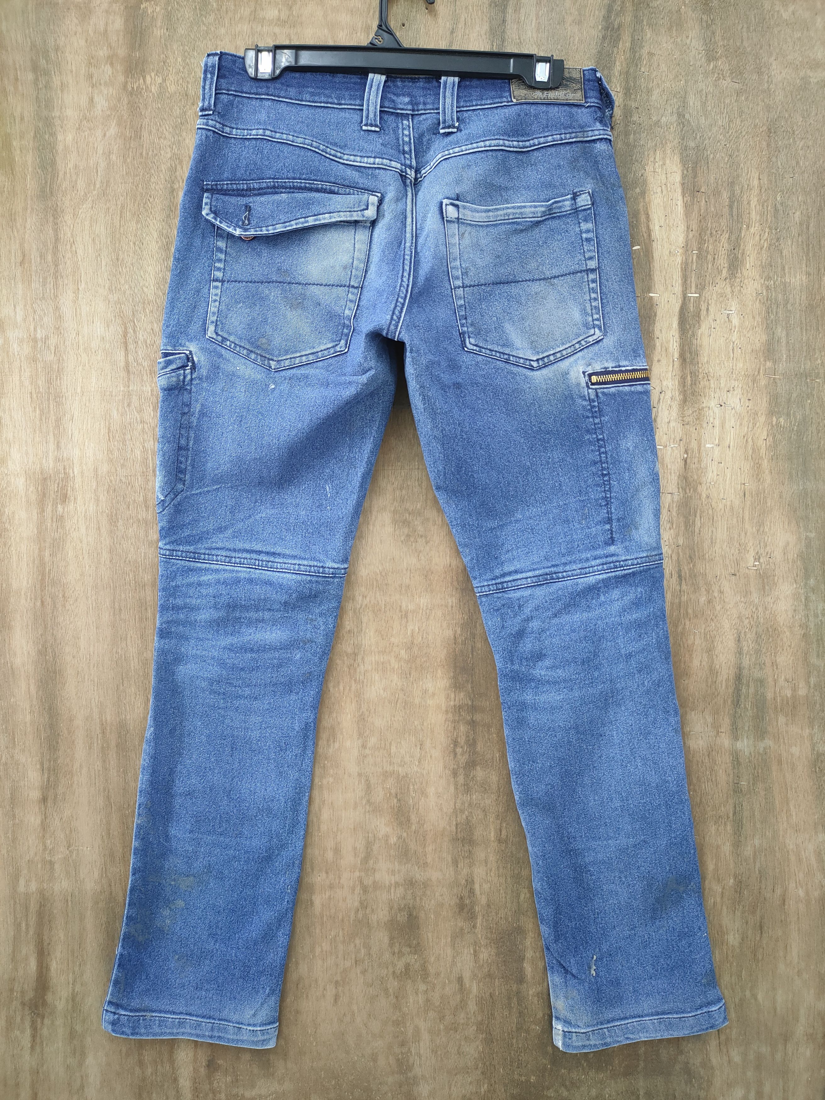 Japanese Brand JAPANESE BRAND FADED/DISTRESSED DENIM JEANS CARGO PANTS Size US 29 - 6 Thumbnail
