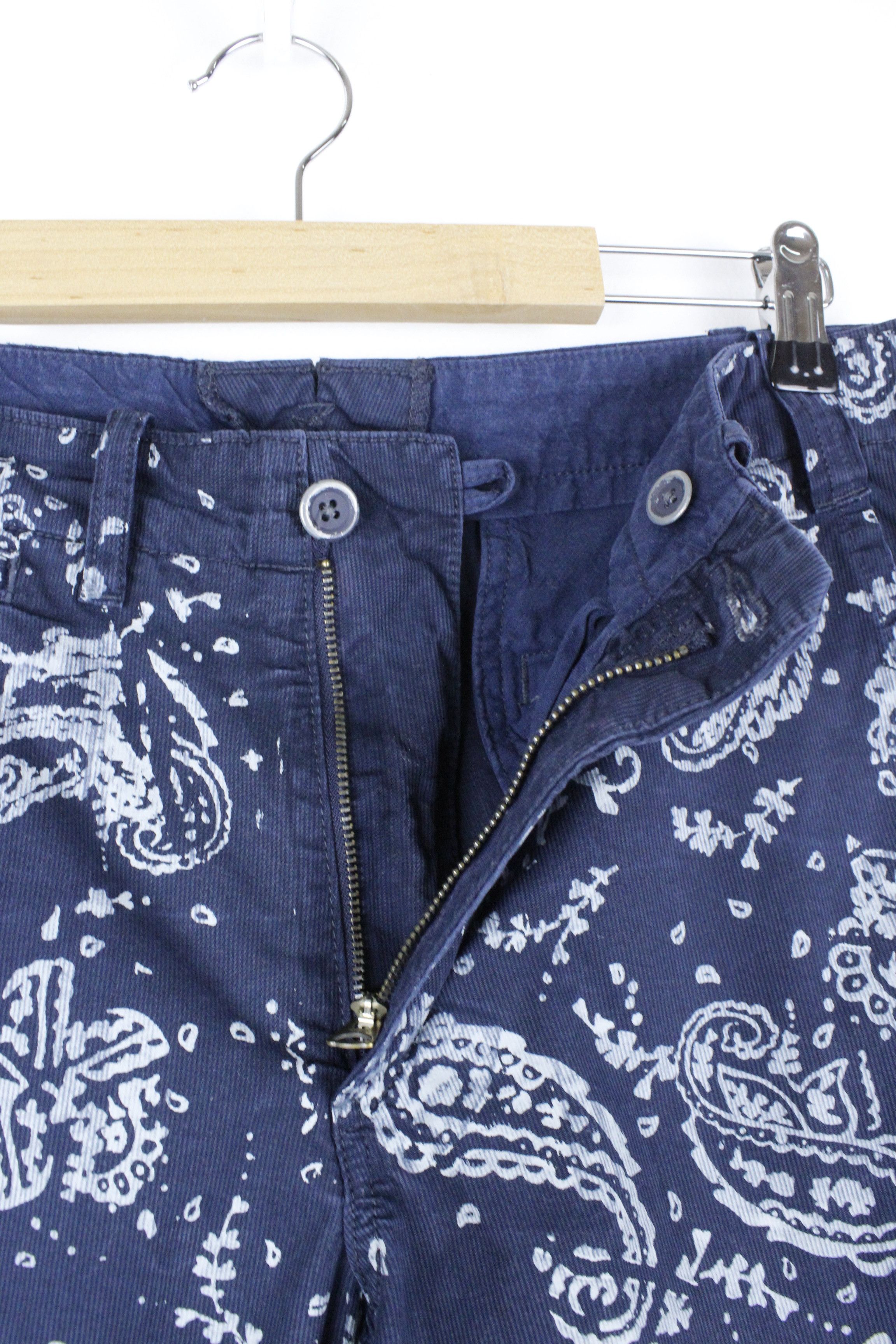 Polo Ralph Lauren × Ralph Lauren Polo Ralph Lauren Navy Paisley Printed Cropped Shorts Size US 30 / EU 46 - 3 Thumbnail