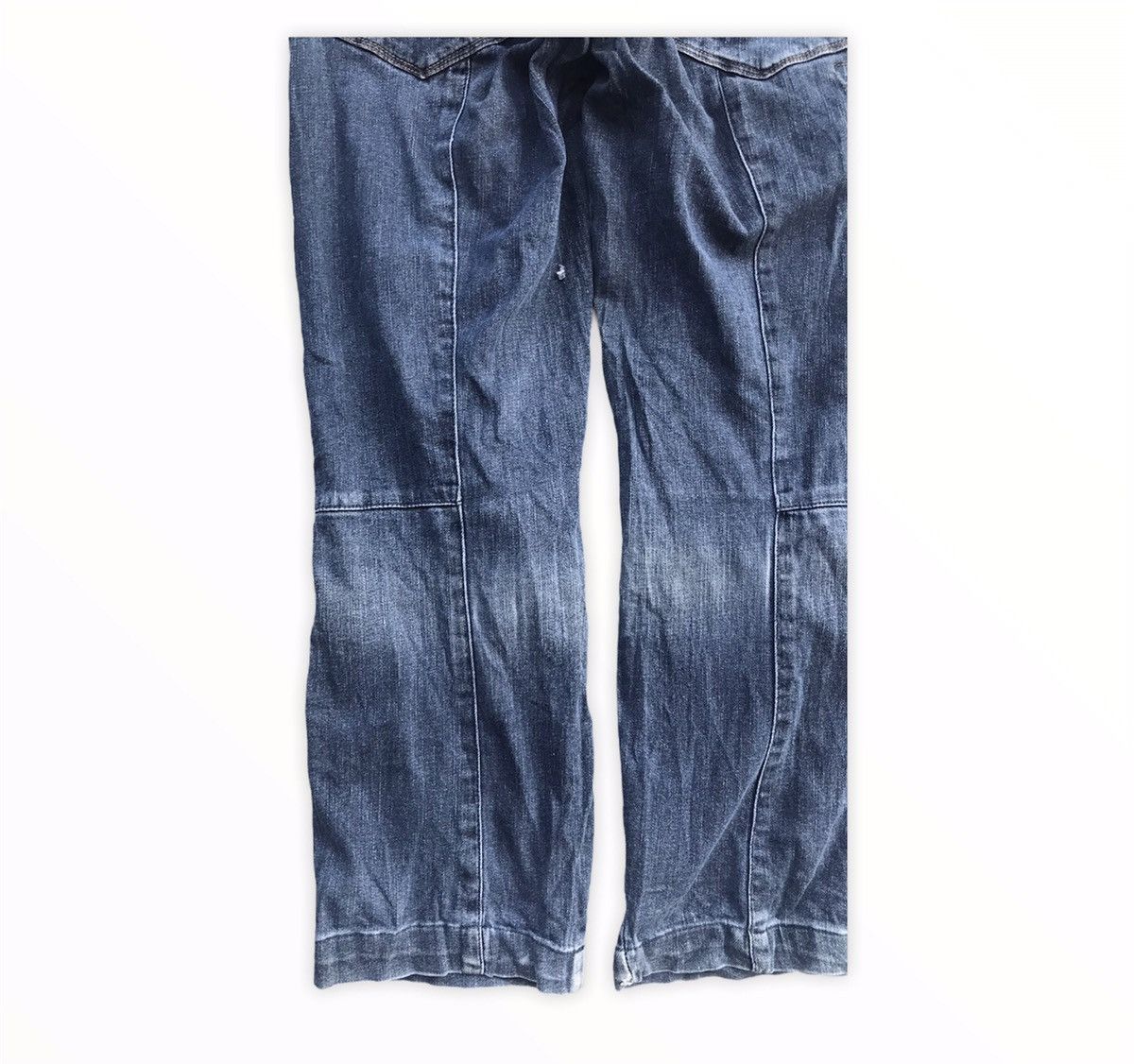 Japanese Brand Japanese Brand Biker Denim Tactical Utility Cargo Pants Size US 31 - 15 Thumbnail