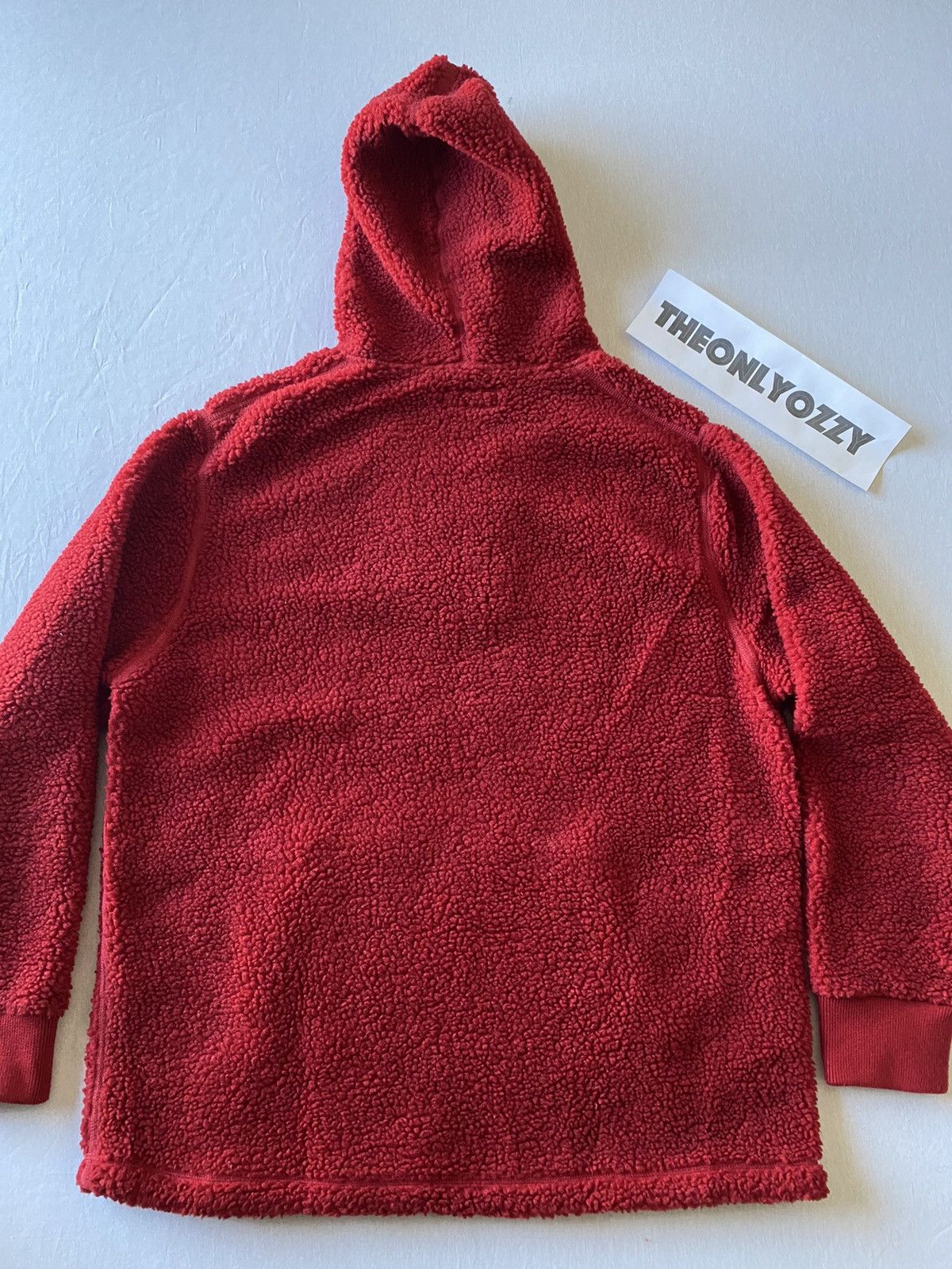 Supreme Supreme Hooded Half Zip Sweater Red Sherpa sz XL Size US XL / EU 56 / 4 - 4 Thumbnail