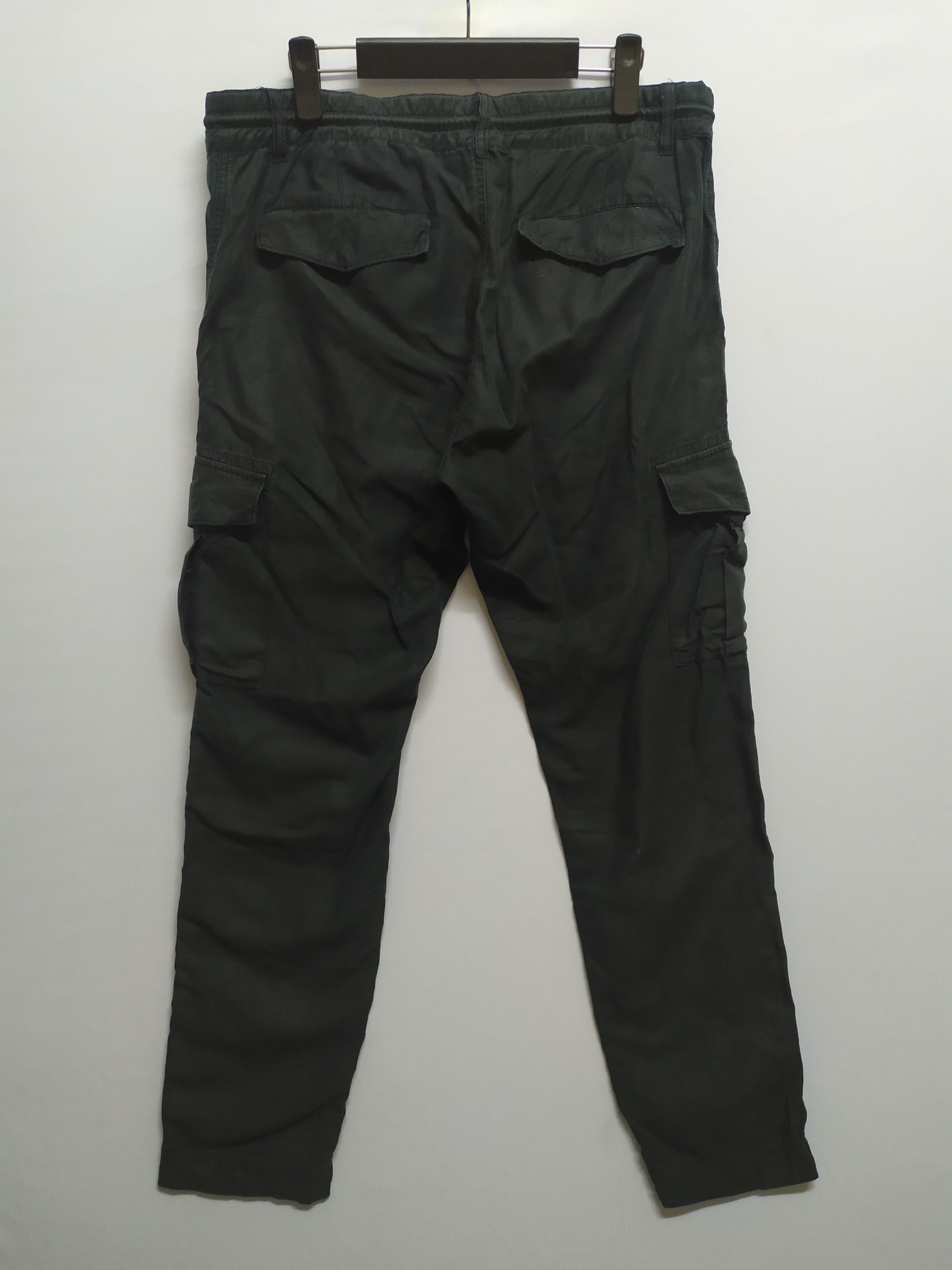 Japanese Brand PORT BRIDGE SPRING WAIST BLACK CARGO PANTS Size US 34 / EU 50 - 13 Thumbnail