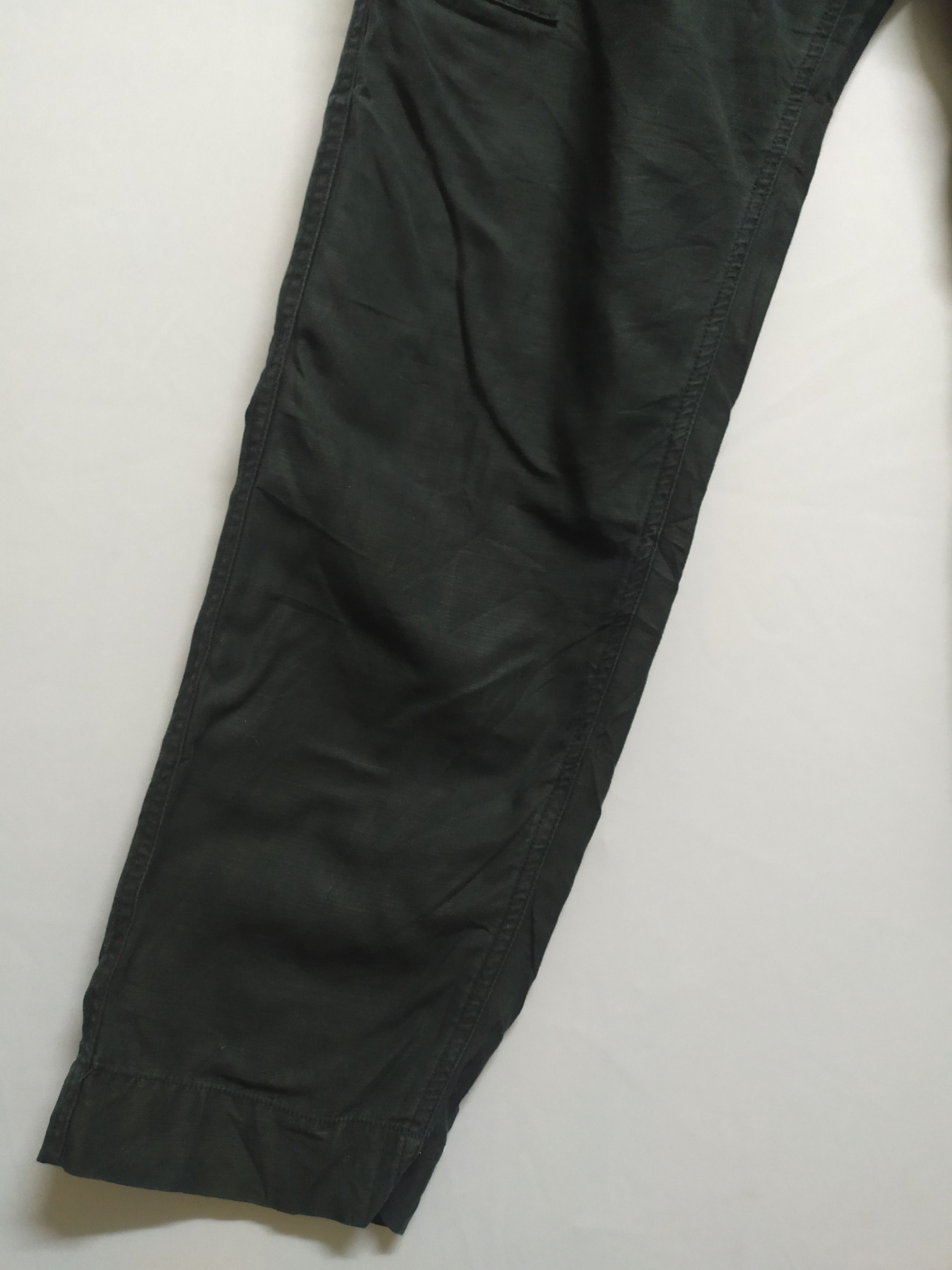 Japanese Brand PORT BRIDGE SPRING WAIST BLACK CARGO PANTS Size US 34 / EU 50 - 7 Thumbnail