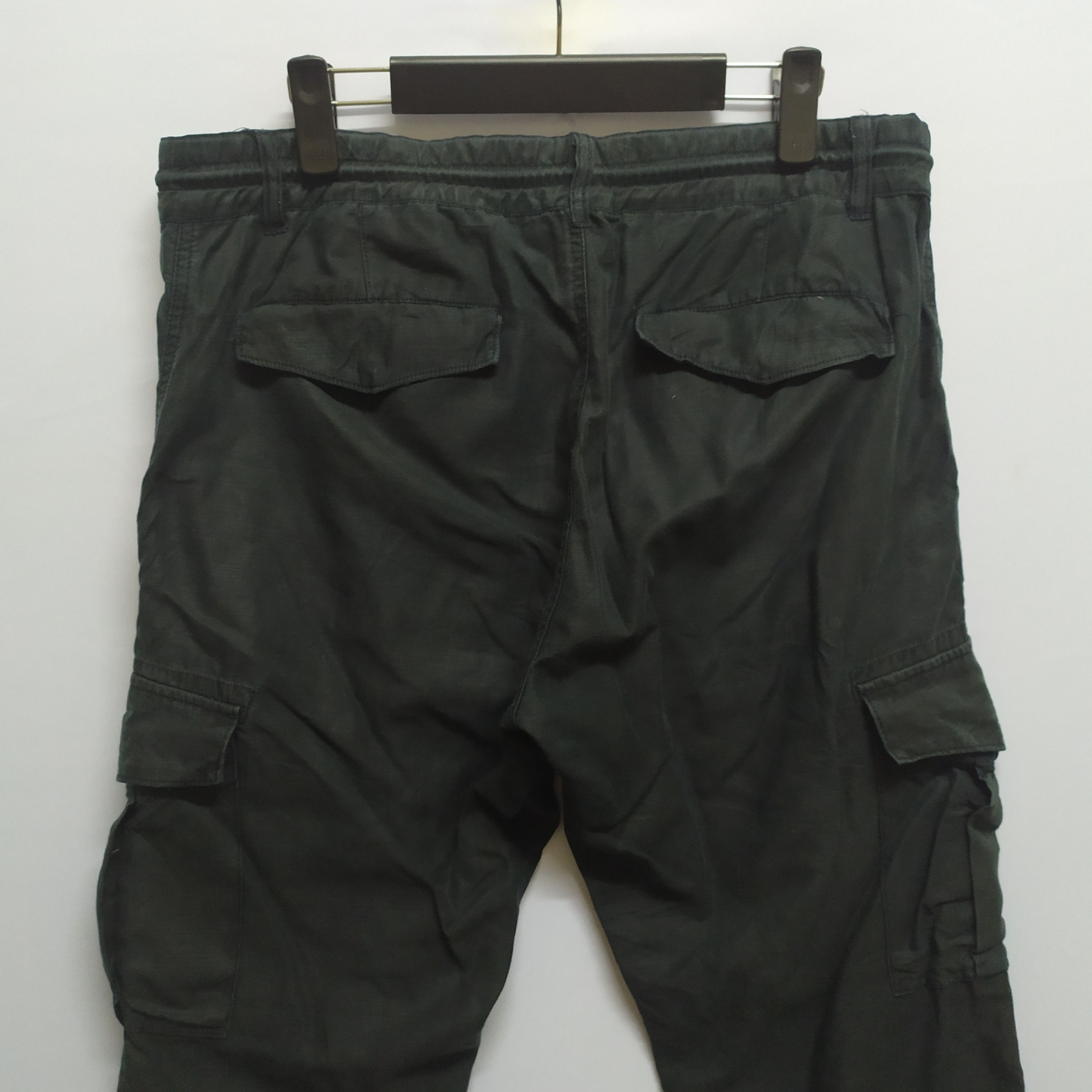 Japanese Brand PORT BRIDGE SPRING WAIST BLACK CARGO PANTS Size US 34 / EU 50 - 12 Thumbnail