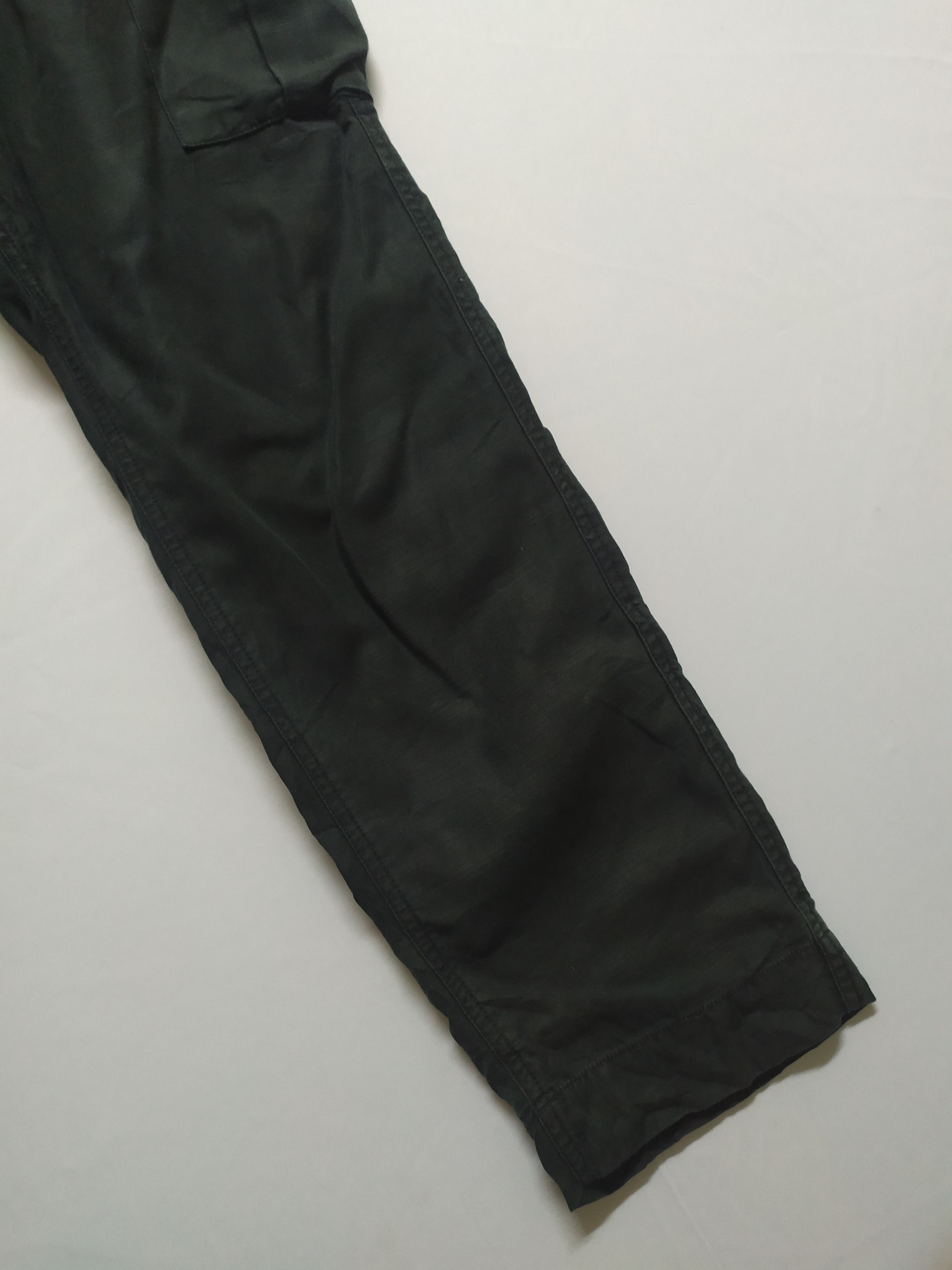 Japanese Brand PORT BRIDGE SPRING WAIST BLACK CARGO PANTS Size US 34 / EU 50 - 6 Thumbnail