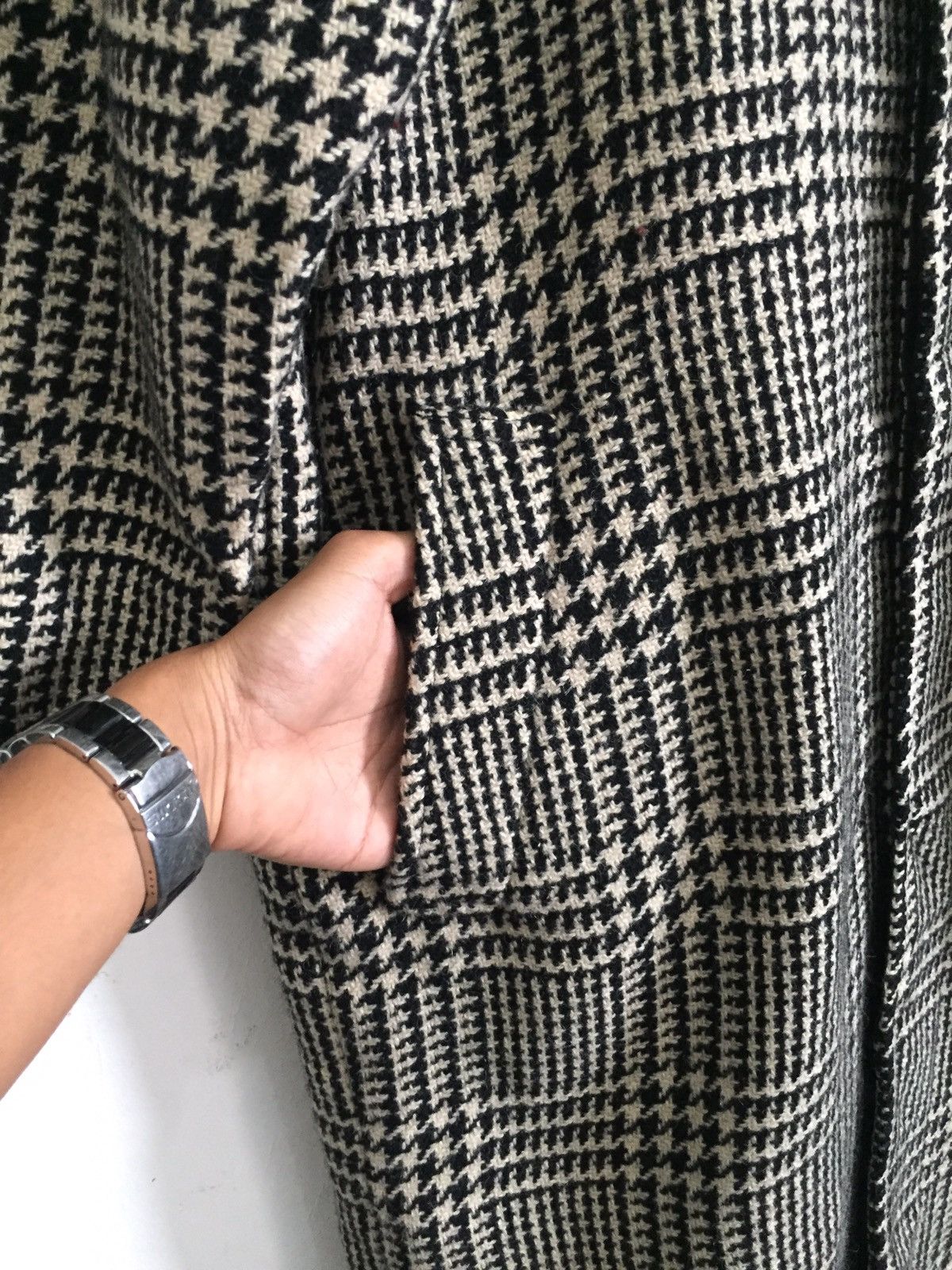 Japan Leather Artist Wool Oversized Long Jacket