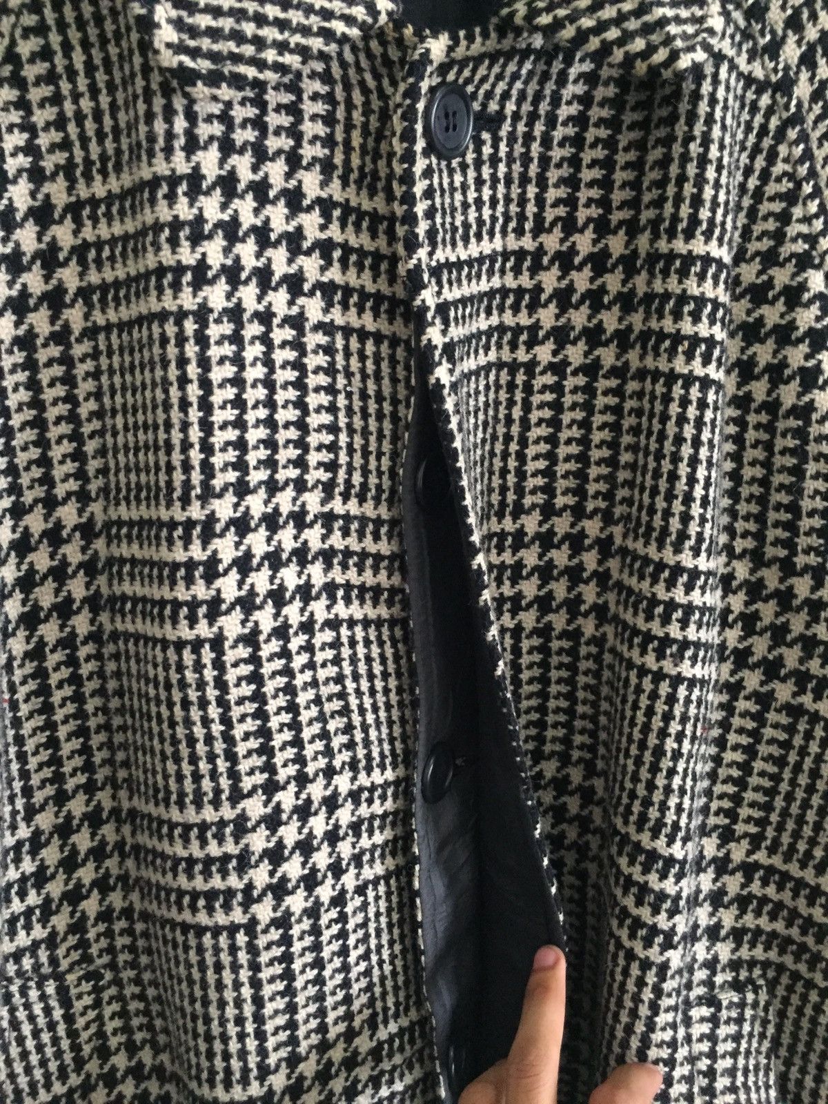 Japan Leather Artist Wool Oversized Long Jacket
