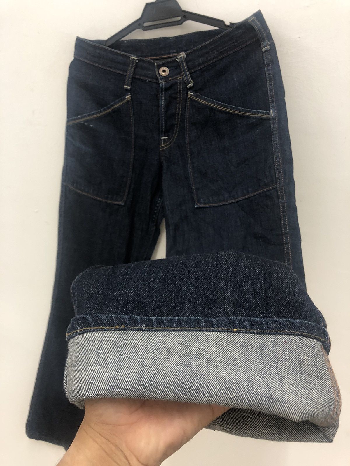 Spellbound Rare SPELLBOUND Japan Pocket Tactical Flare Denim Size US 30 / EU 46 - 3 Thumbnail